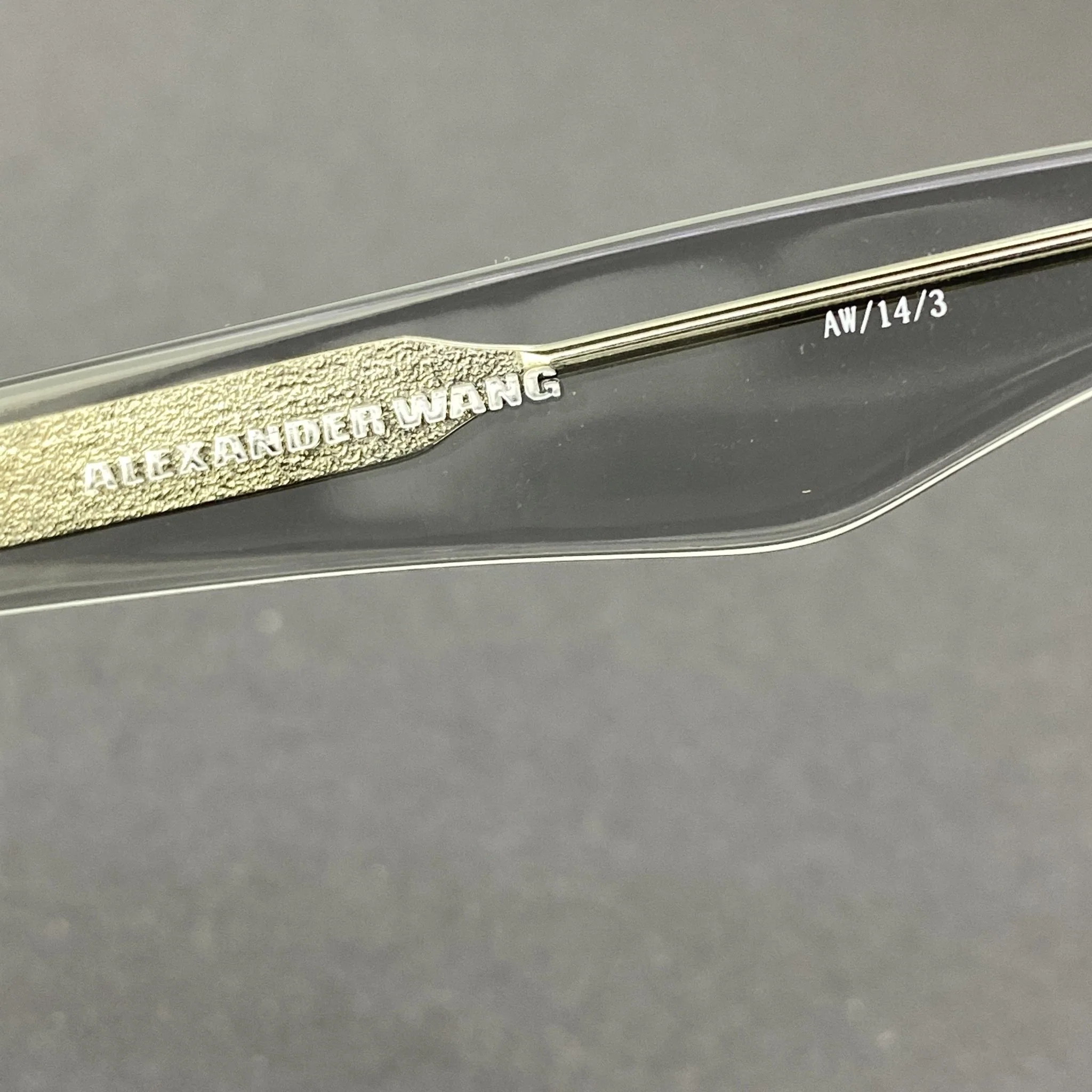 Alexander Wang Sunglasses Slanted Dark Grey and Blue - Image 15