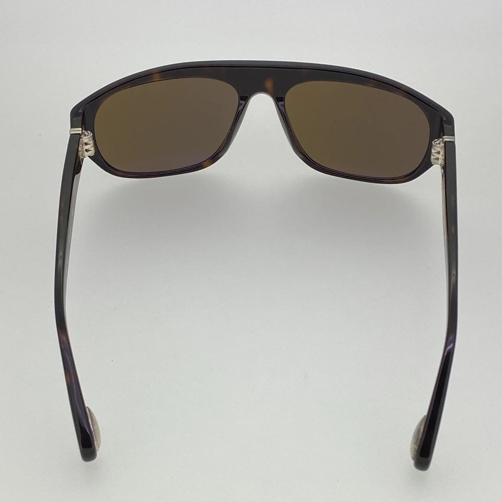 Ann Demeulemeester Sunglasses Flat Top Tortoise Shell and Brown - Image 5