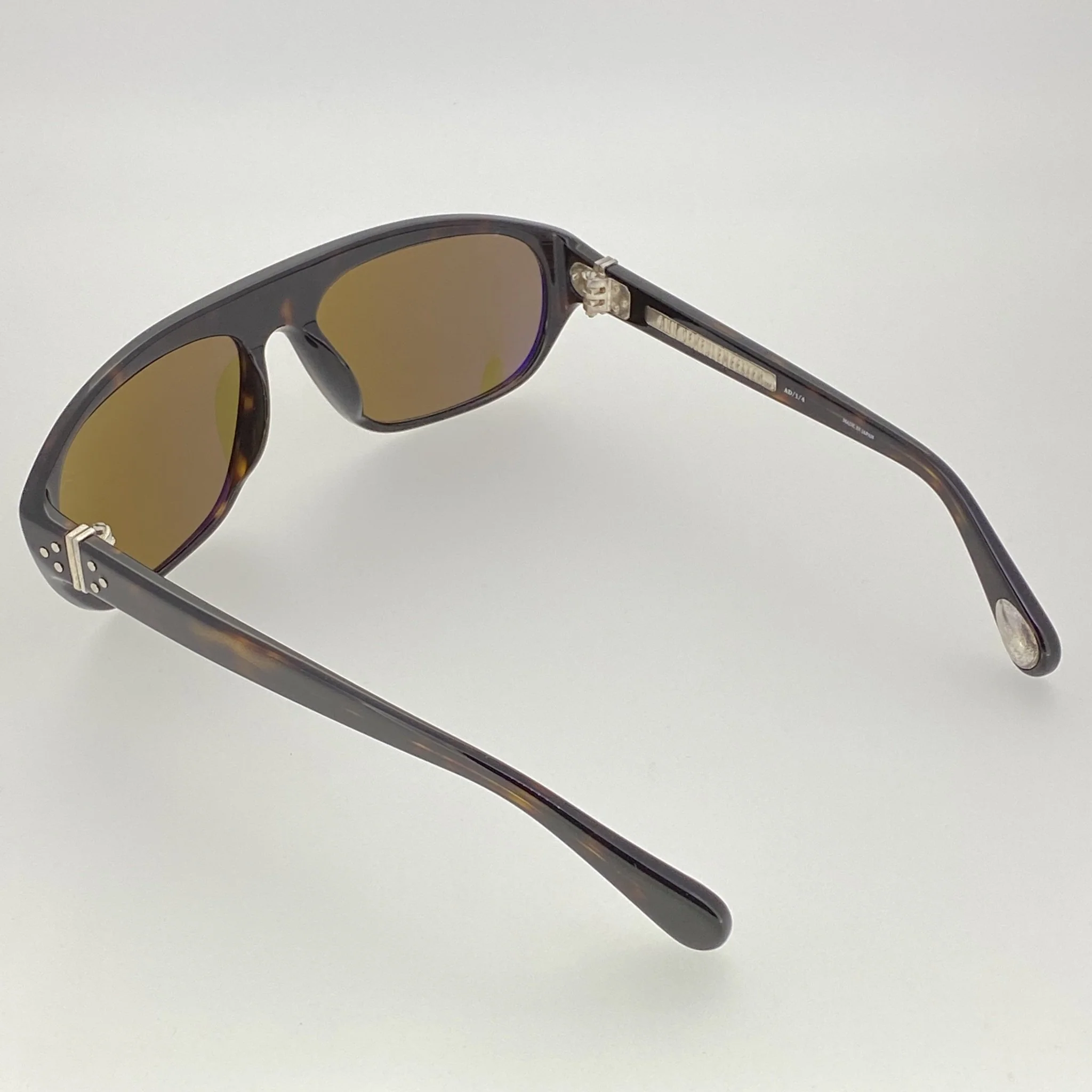 Ann Demeulemeester Sunglasses Flat Top Tortoise Shell and Brown - Image 6