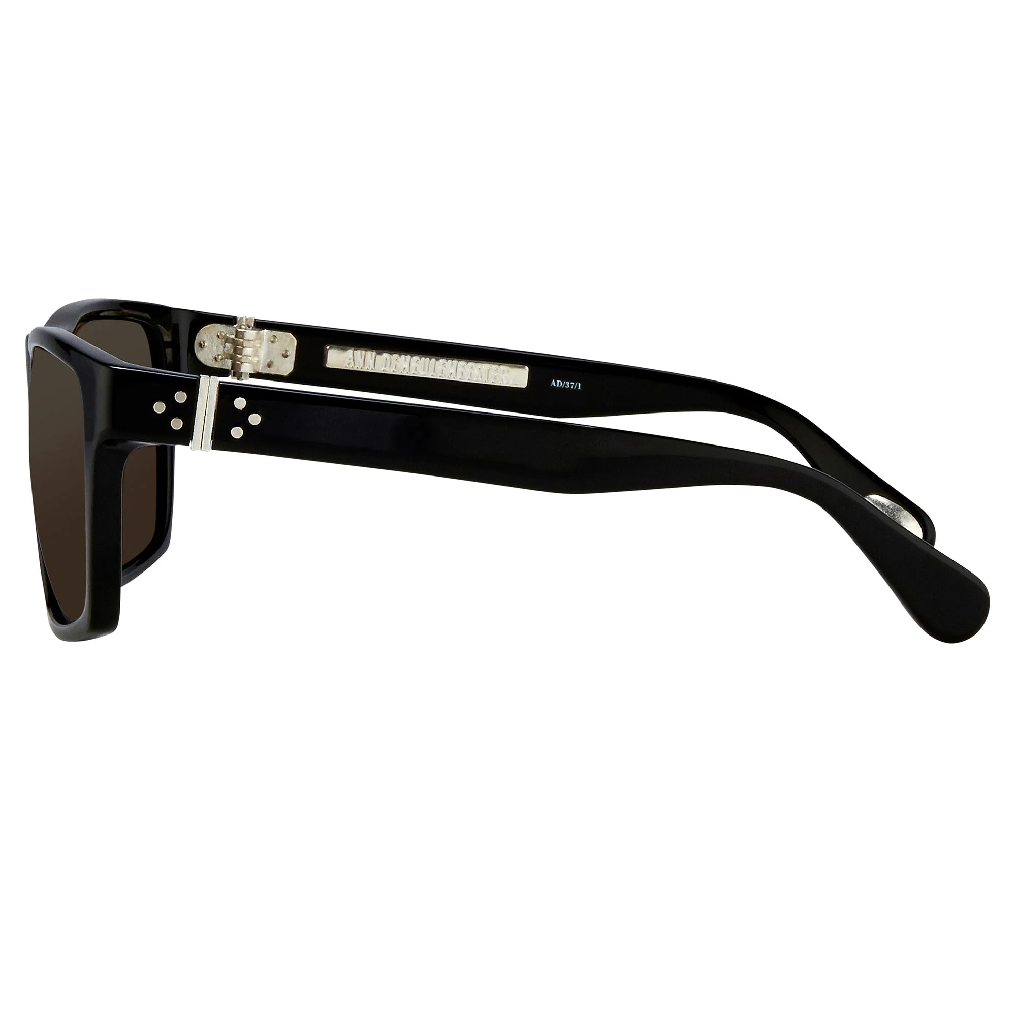 Ann Demeulemeester Men's Sunglasses Angular Black and Grey - Image 4