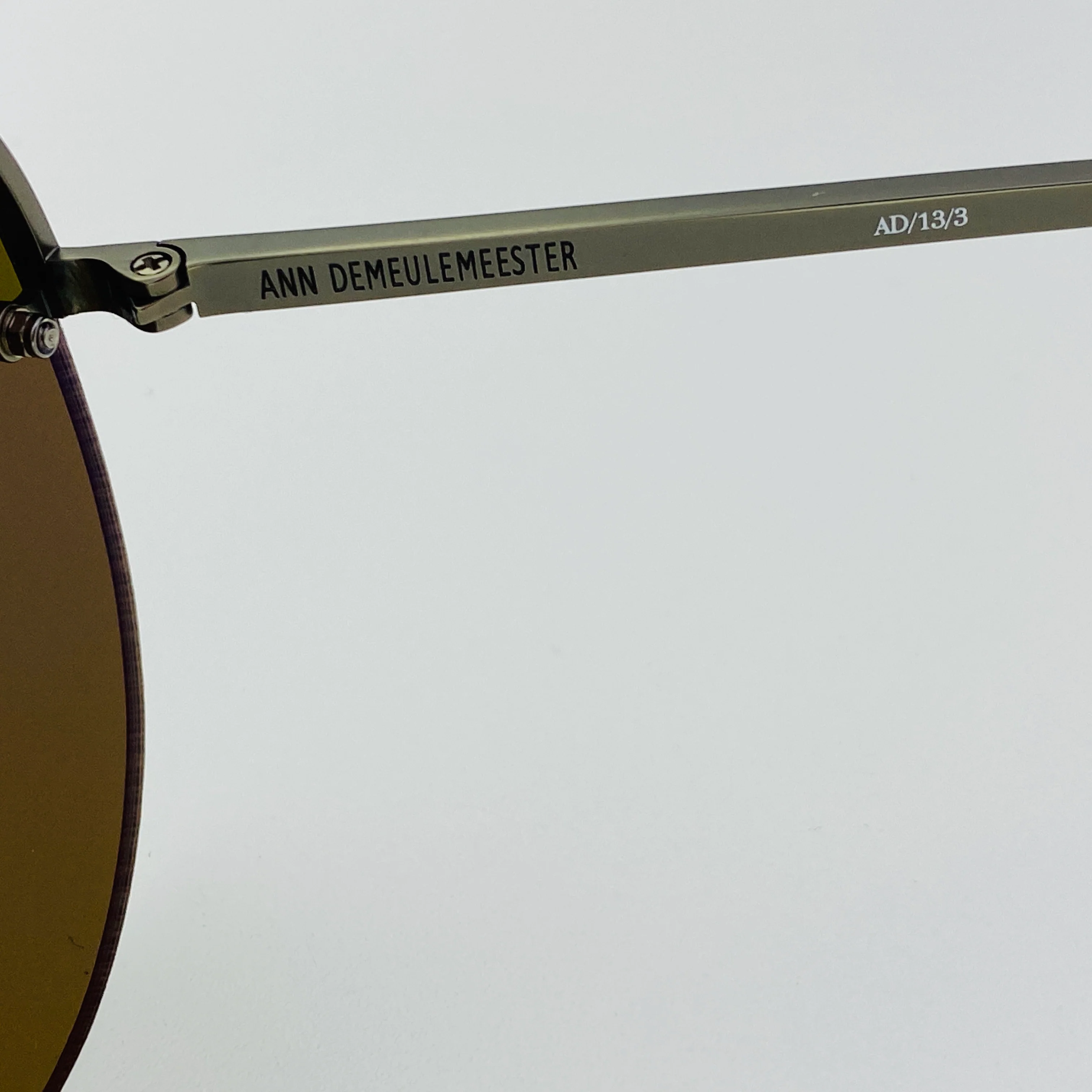 Ann Demeulemeester Men's Sunglasses White Gold and Brown - Image 10