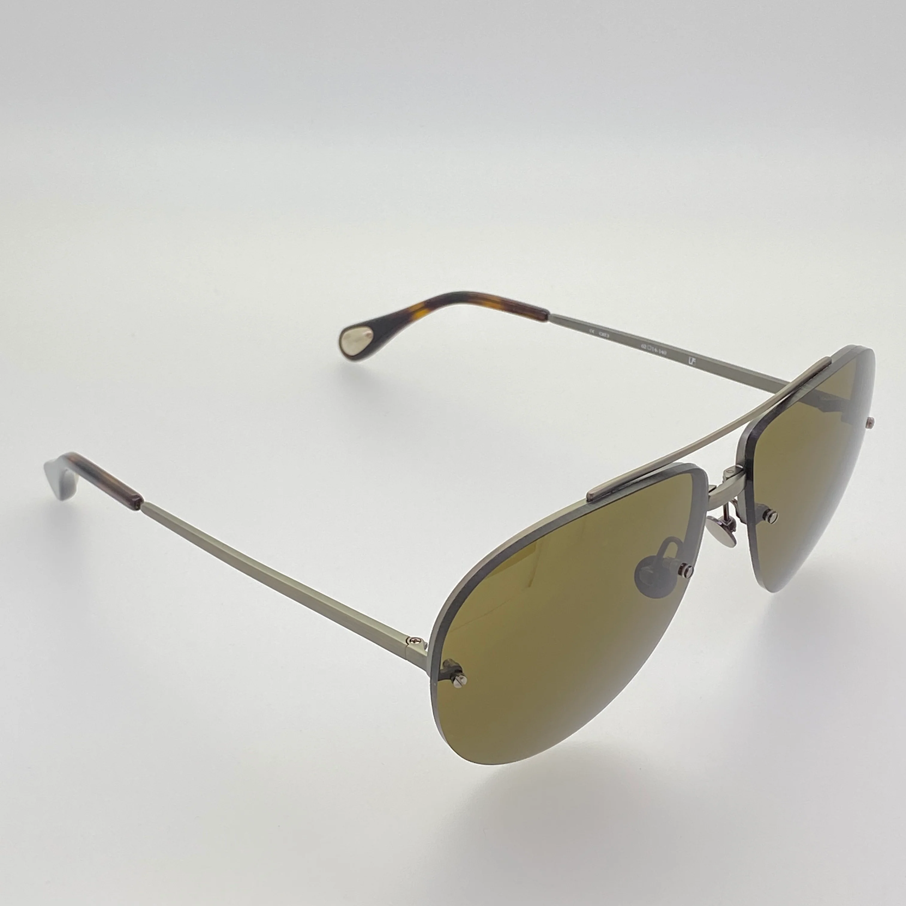 Ann Demeulemeester Men's Sunglasses White Gold and Brown - Image 6