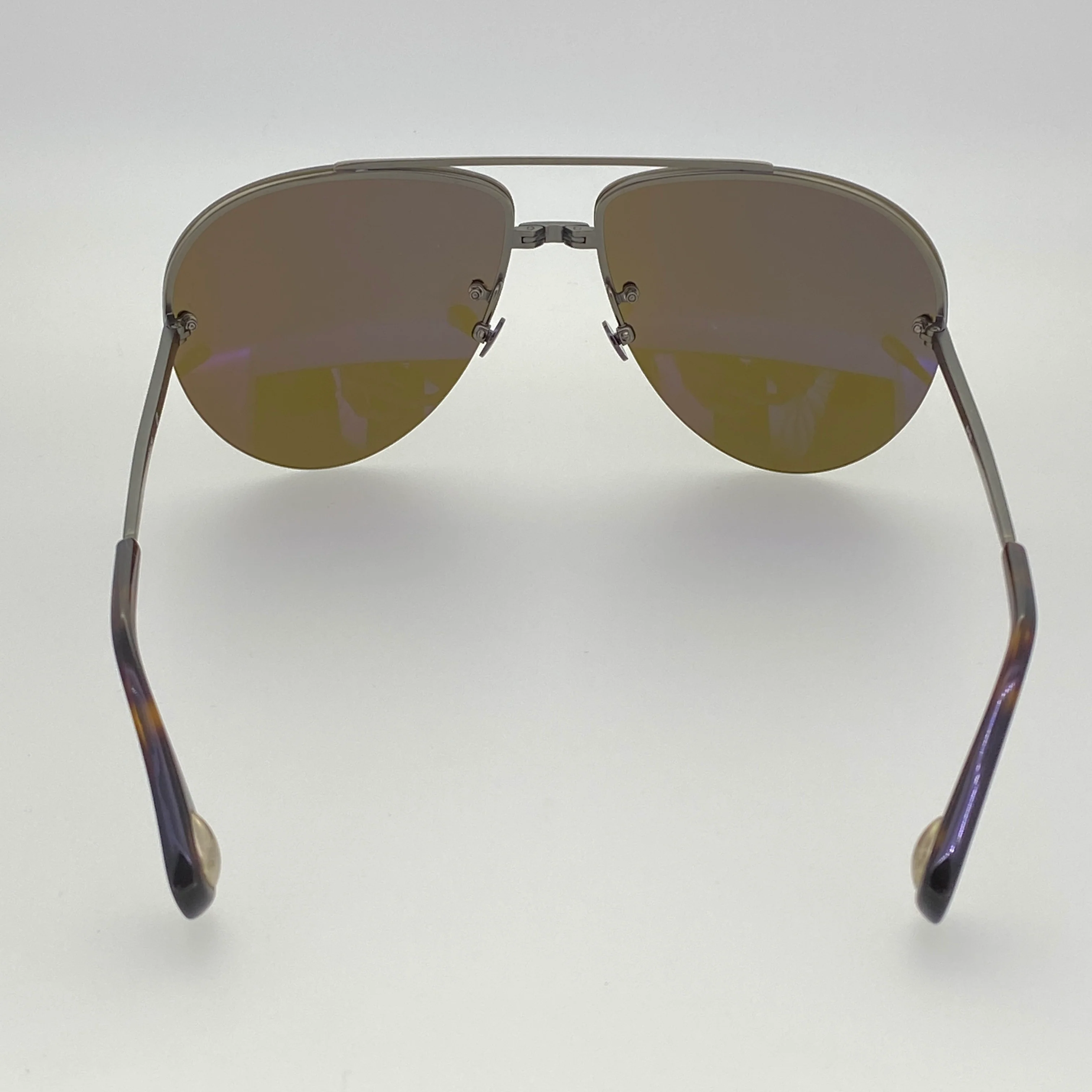 Ann Demeulemeester Men's Sunglasses White Gold and Brown - Image 7