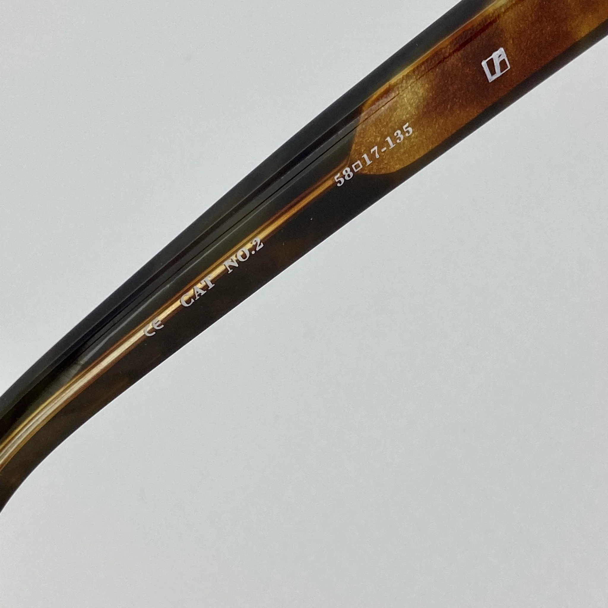 Ann Demeulemeester Sunglasses Flat Top Black and Brown Graduated - Image 16