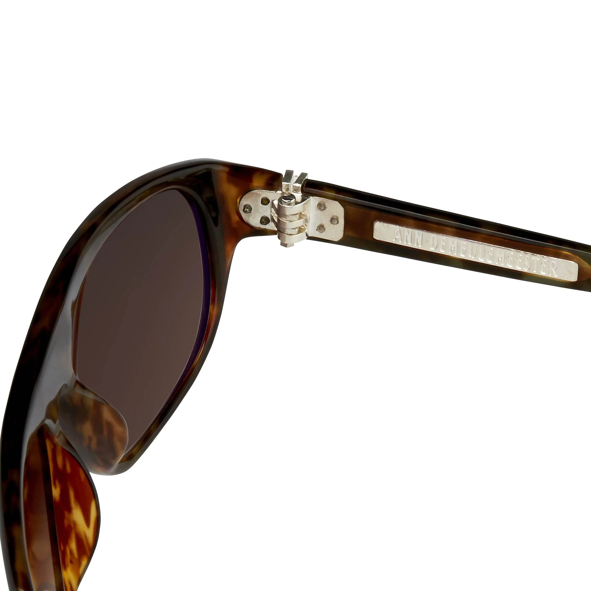 Ann Demeulemeester Sunglasses Flat Top Black and Brown Graduated - Image 8