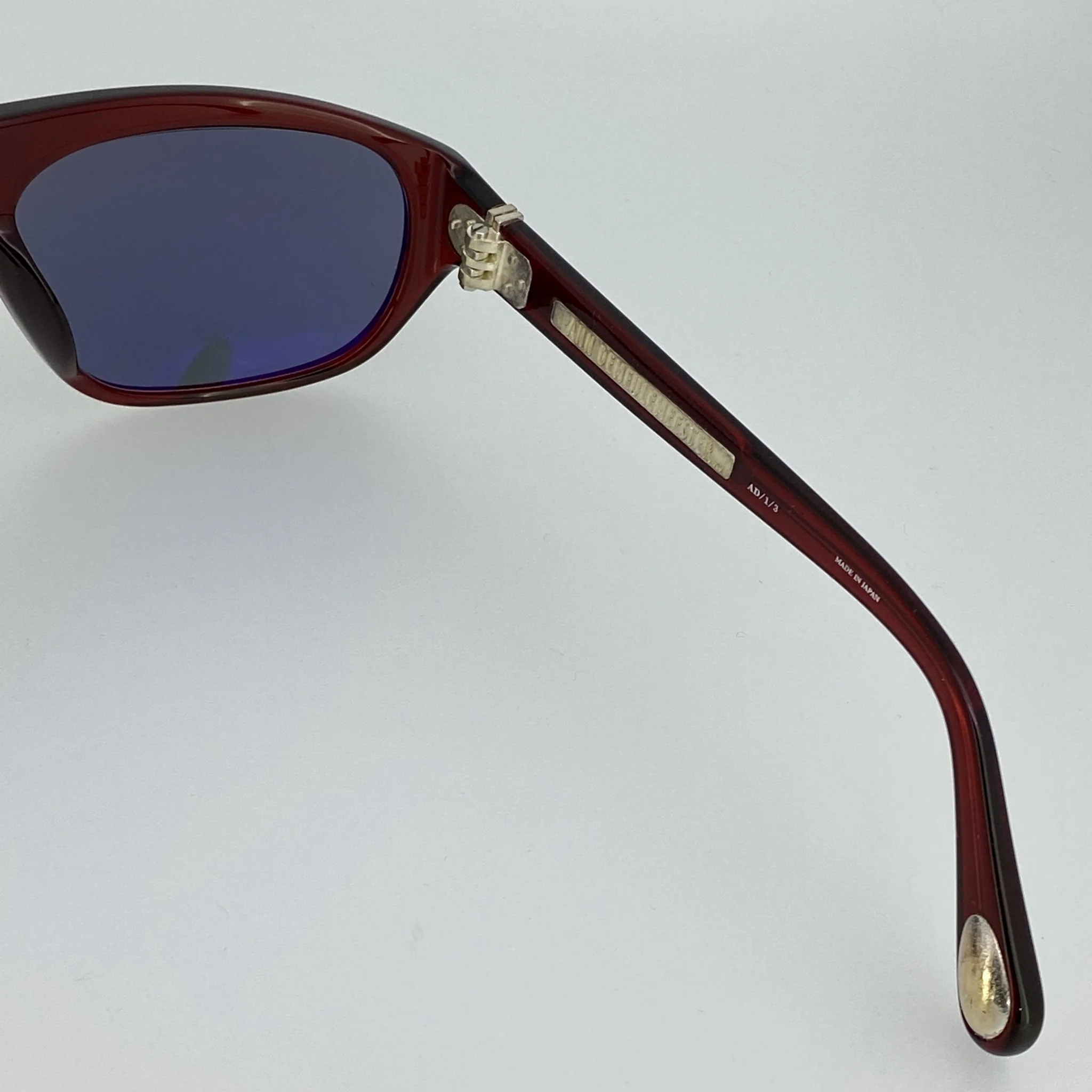Ann Demeulemeester Men's Sunglasses Flat Top Red and Blue - Image 6
