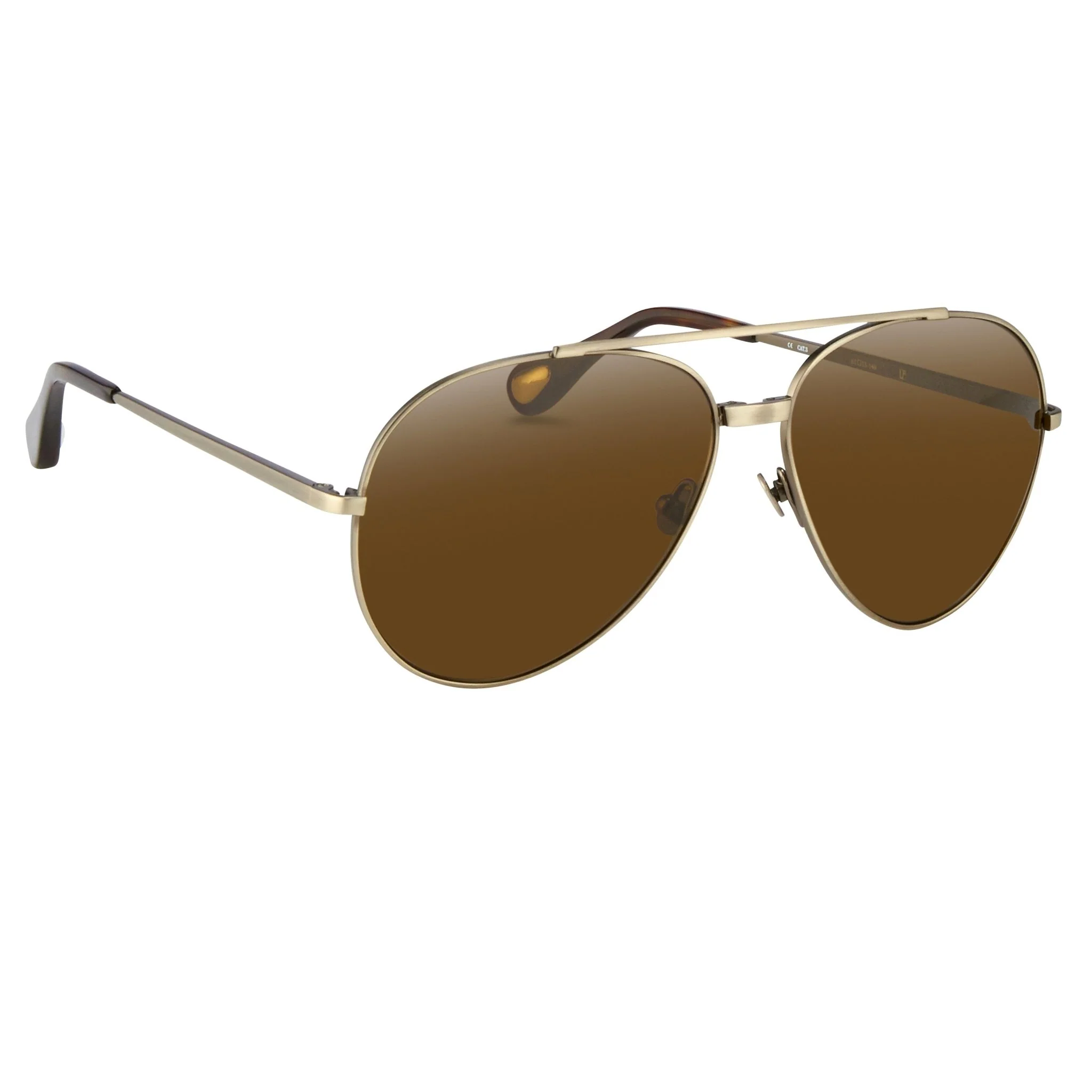 Ann Demeulemeester Men's Sunglasses Brushed Silver and Brown - Image 3