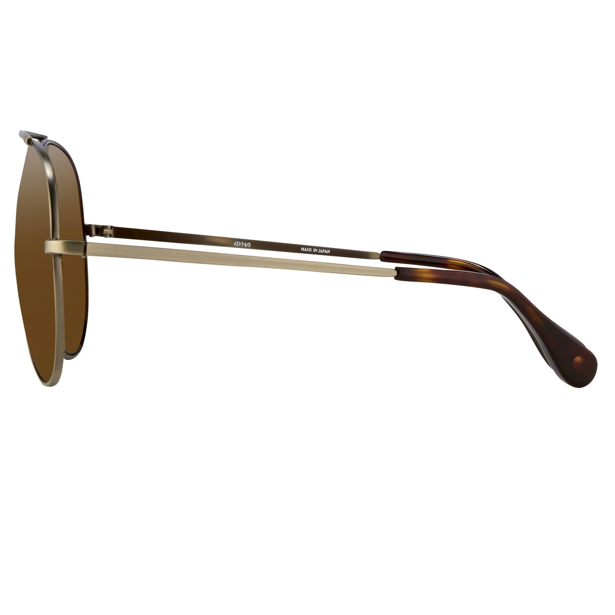 Ann Demeulemeester Men's Sunglasses Brushed Silver and Brown - Image 4