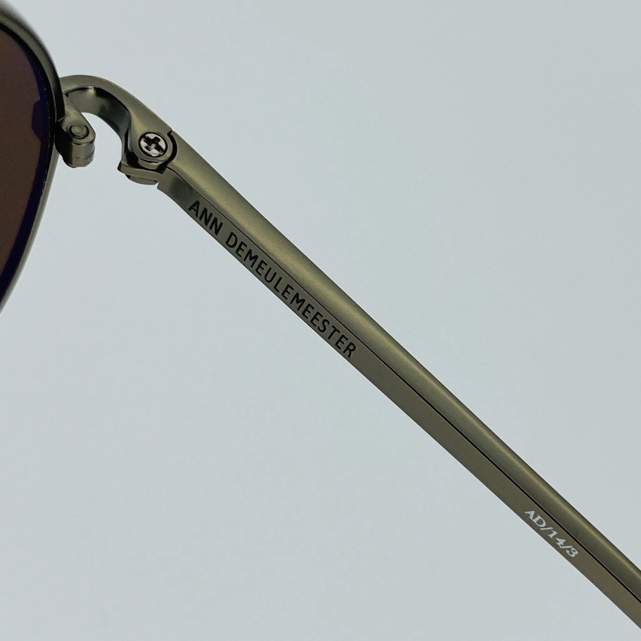 Ann Demeulemeester Men's Sunglasses Brushed Silver and Brown - Image 9