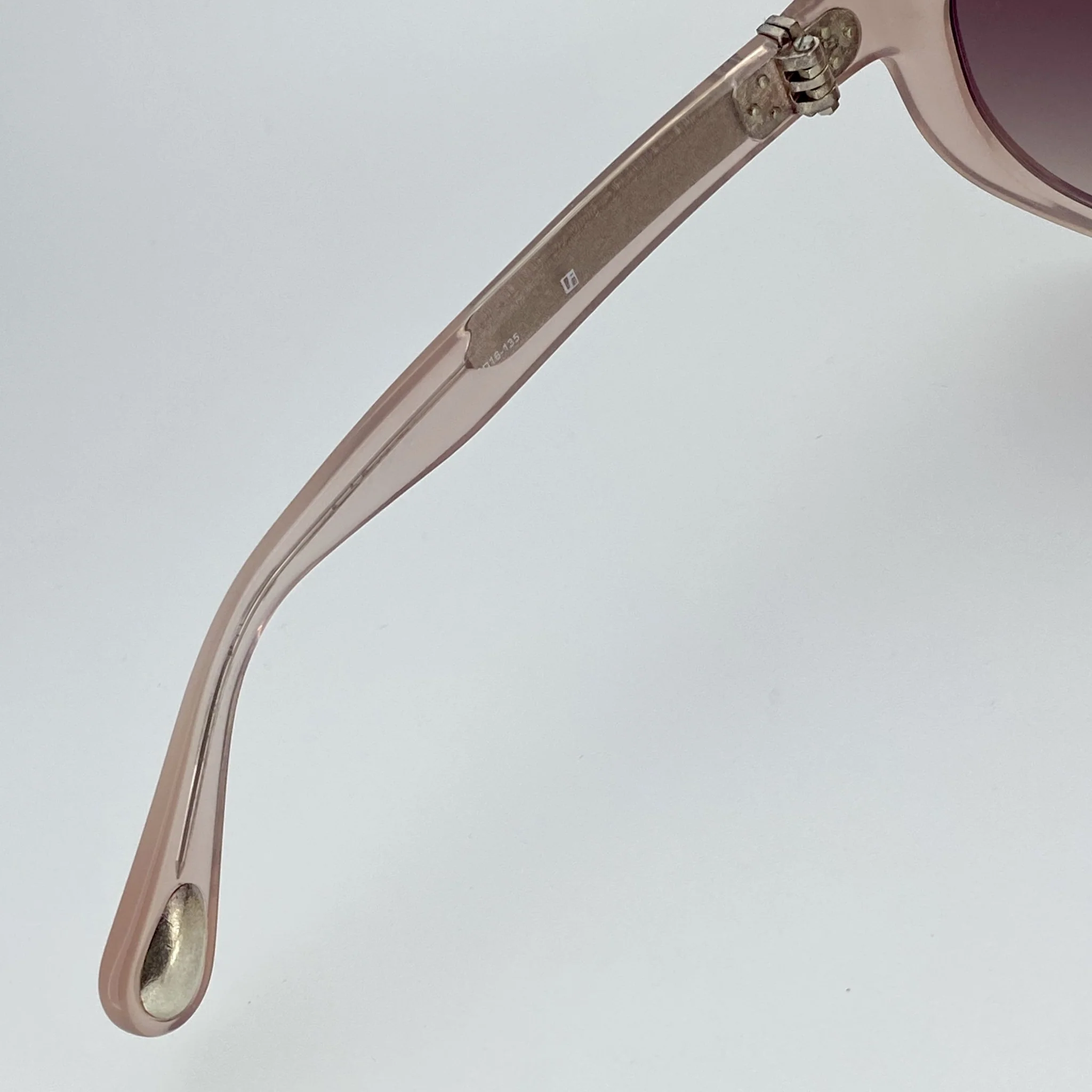 Ann Demeulemeester Sunglasses Cat Eye Blush Pink and Brown - Image 12