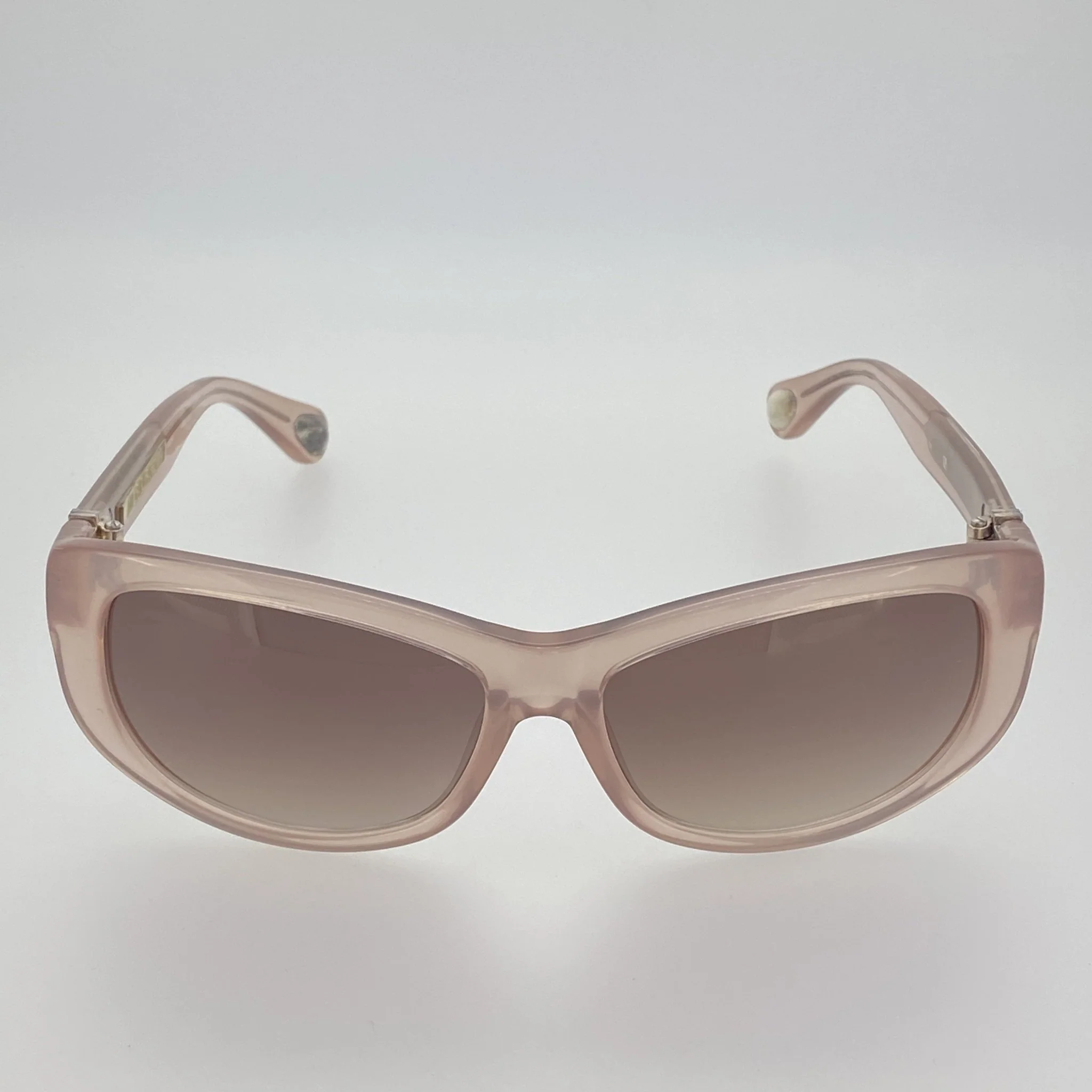 Ann Demeulemeester Sunglasses Cat Eye Blush Pink and Brown - Image 16
