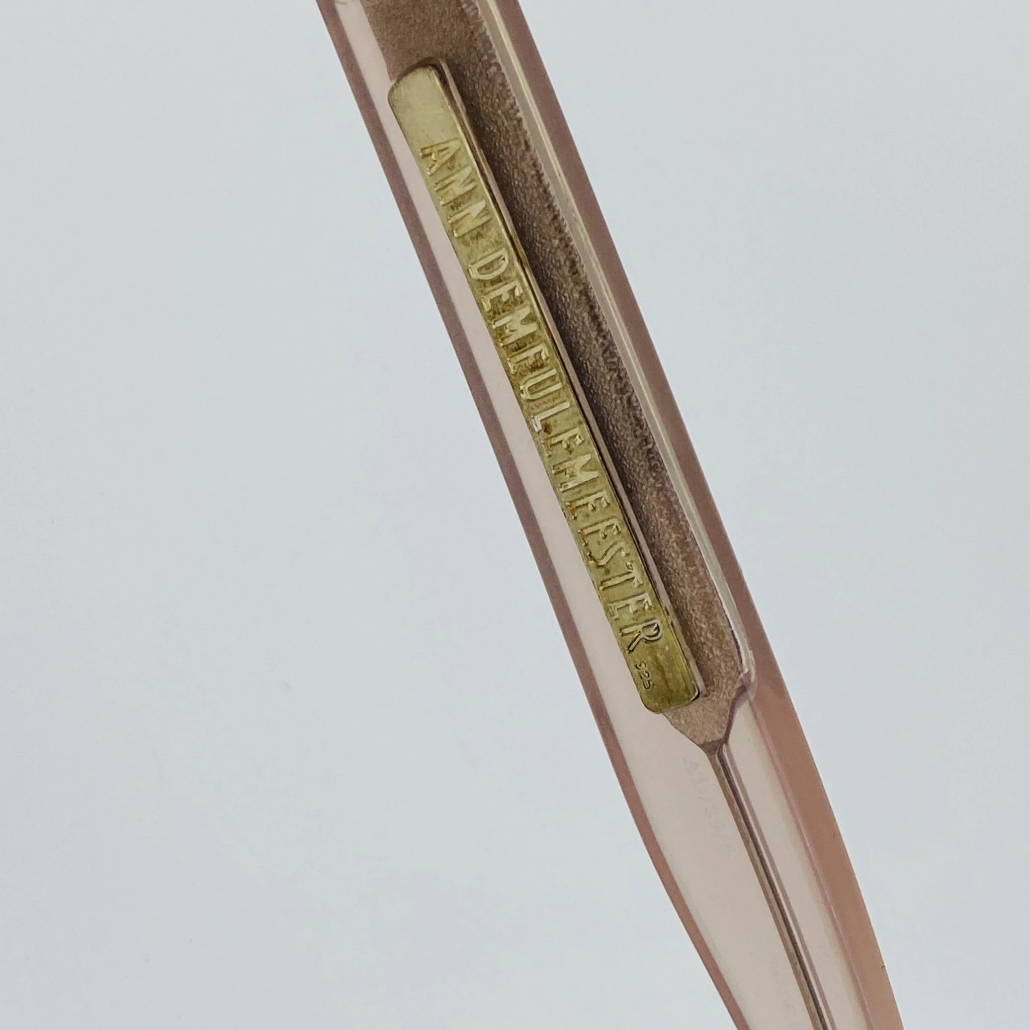 Ann Demeulemeester Sunglasses Cat Eye Blush Pink and Brown - Image 5