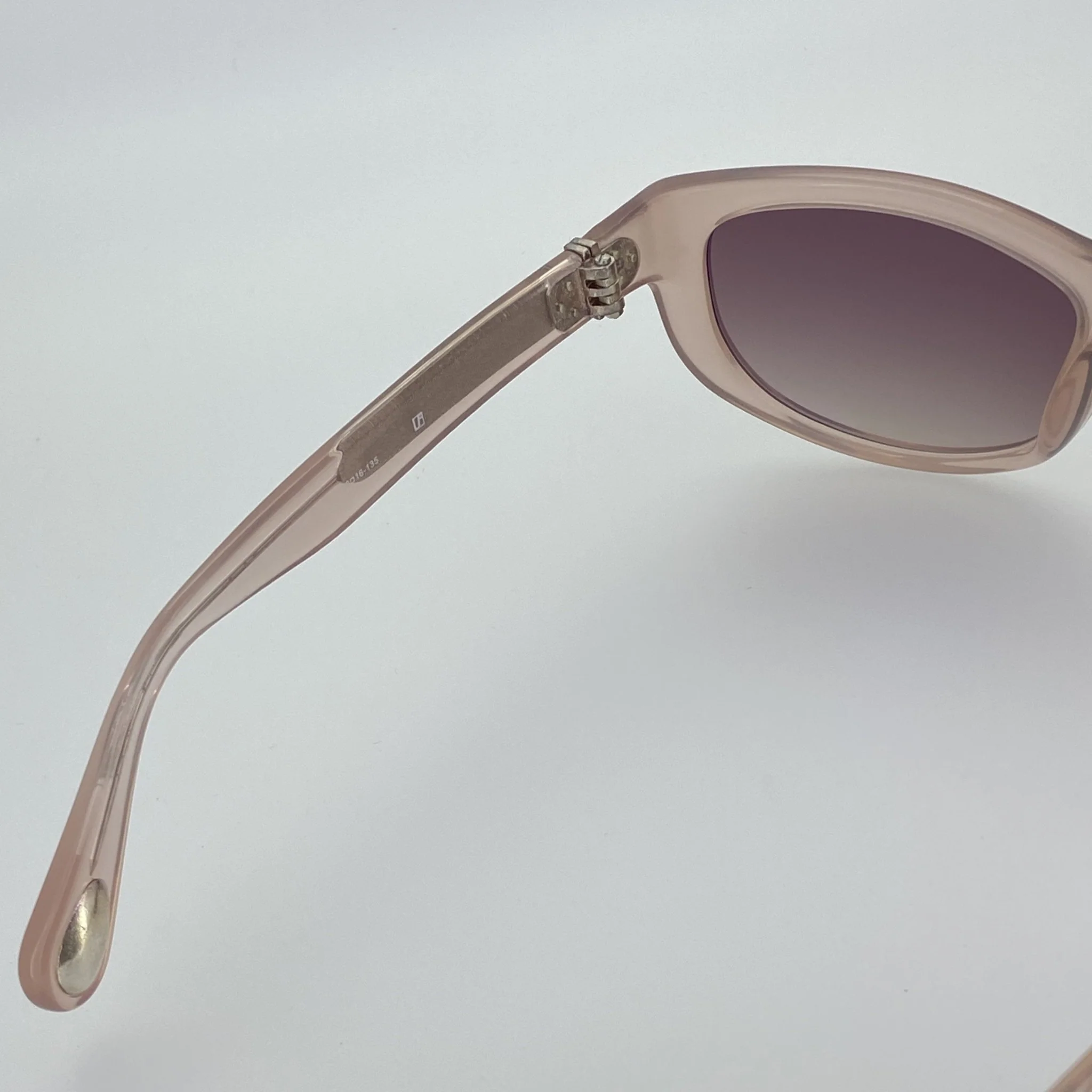 Ann Demeulemeester Sunglasses Cat Eye Blush Pink and Brown - Image 8