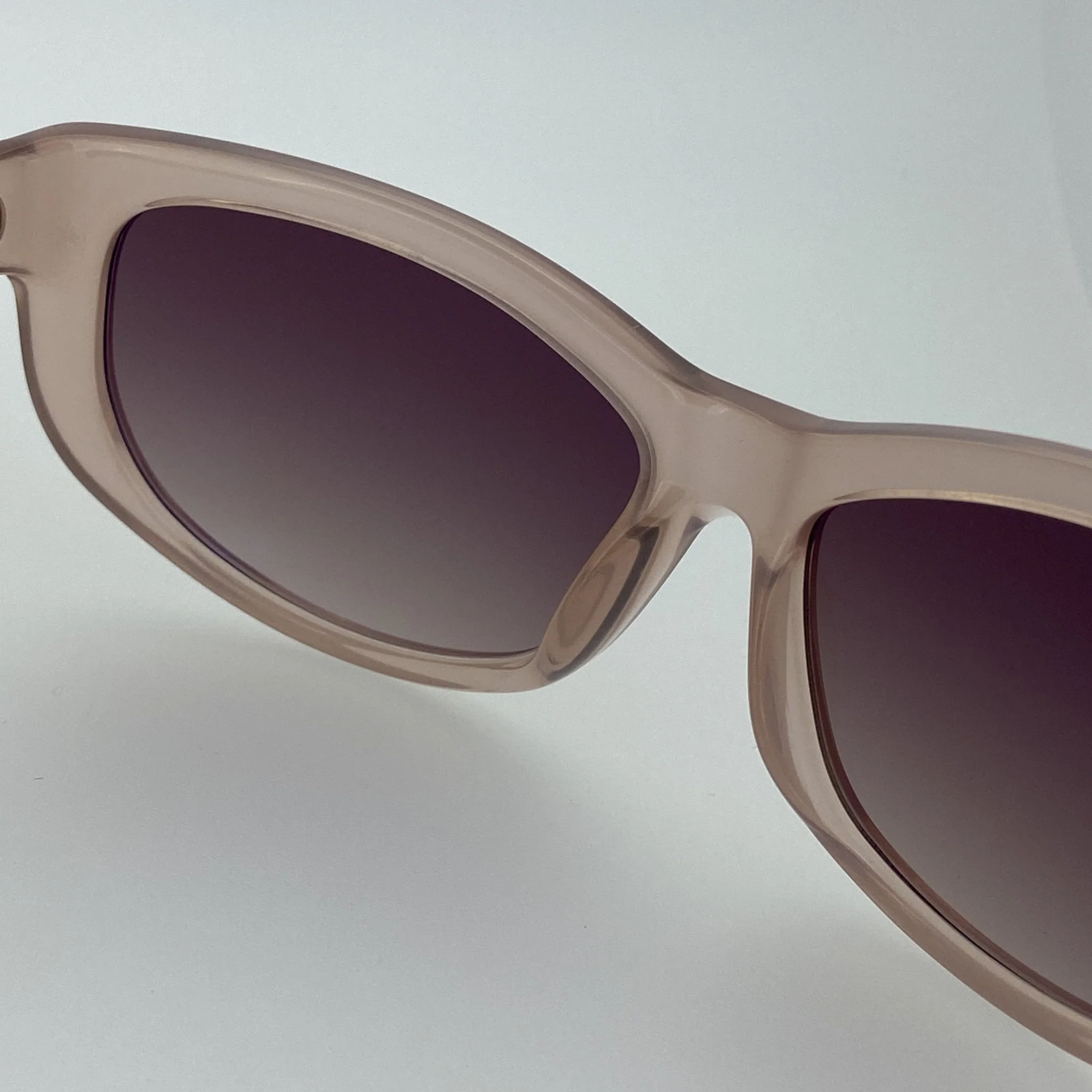 Ann Demeulemeester Sunglasses Cat Eye Blush Pink and Brown - Image 9