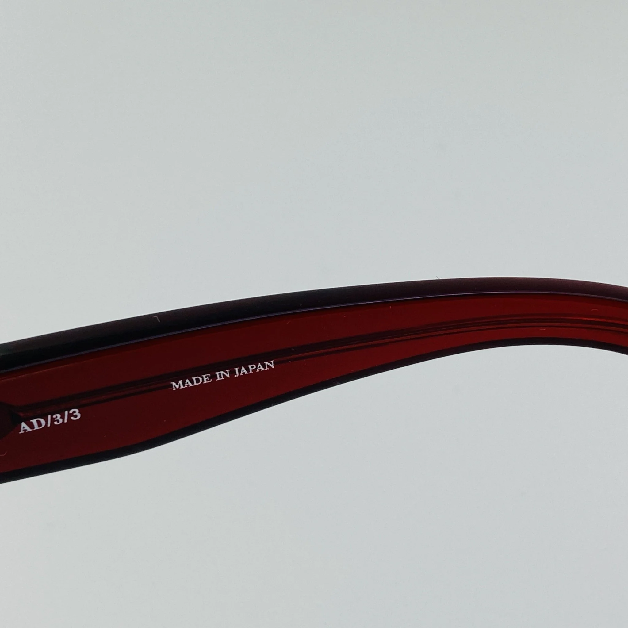 Ann Demeulemeester Sunglasses D-Frame Bordeaux Red and Blue - Image 11