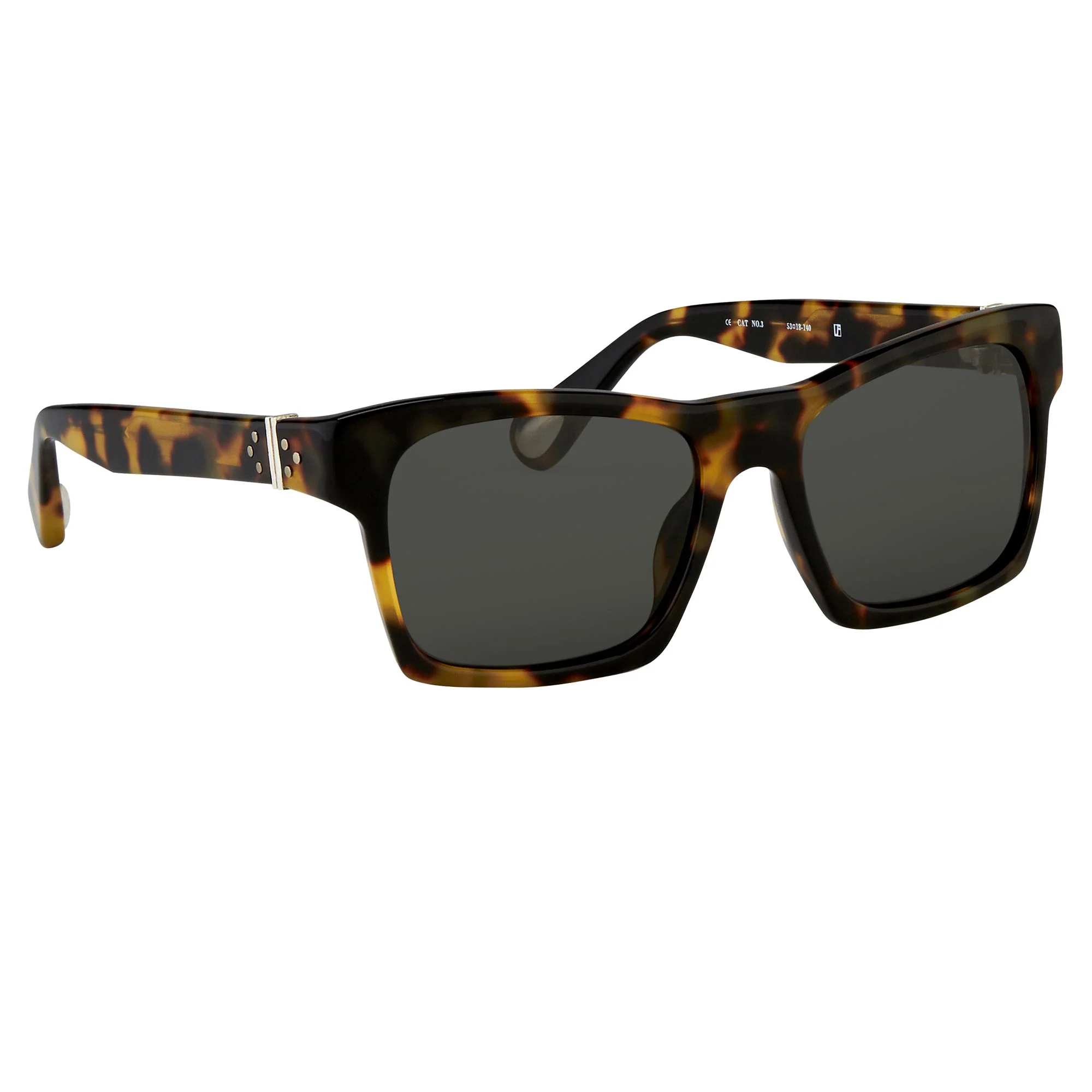 Ann Demeulemeester Sunglasses D-Frame Tortoise and Grey - Image 3
