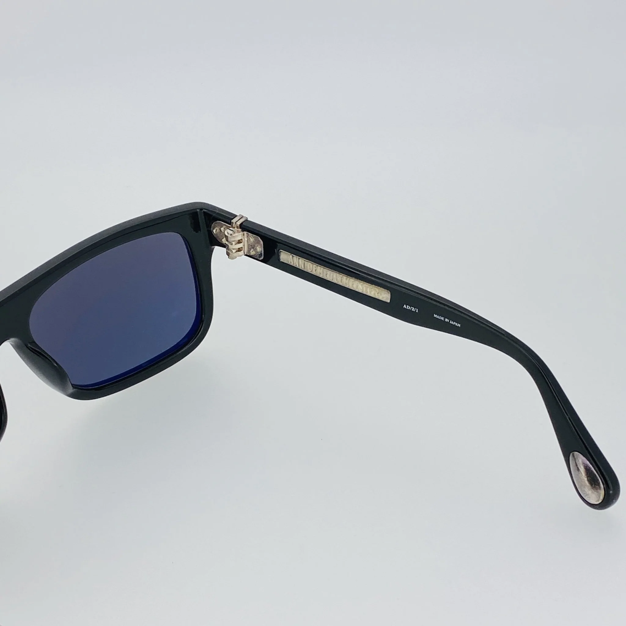 Ann Demeulemeester Sunglasses Flat Top Black and Grey - Image 12