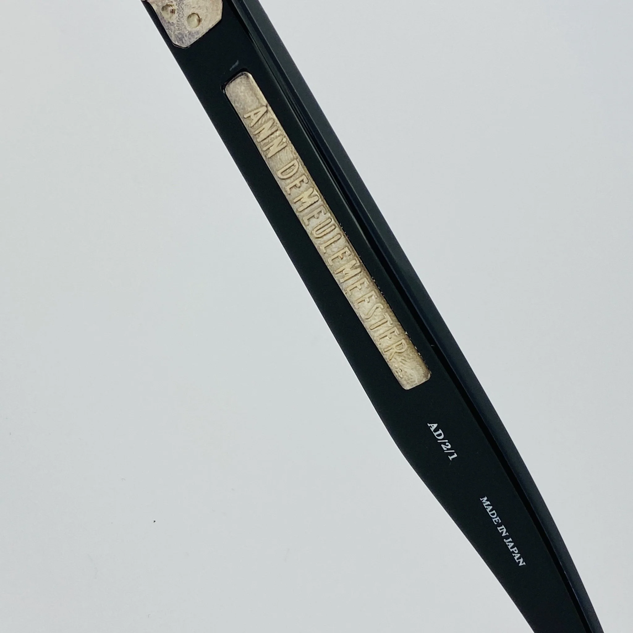 Ann Demeulemeester Sunglasses Flat Top Black and Grey - Image 15