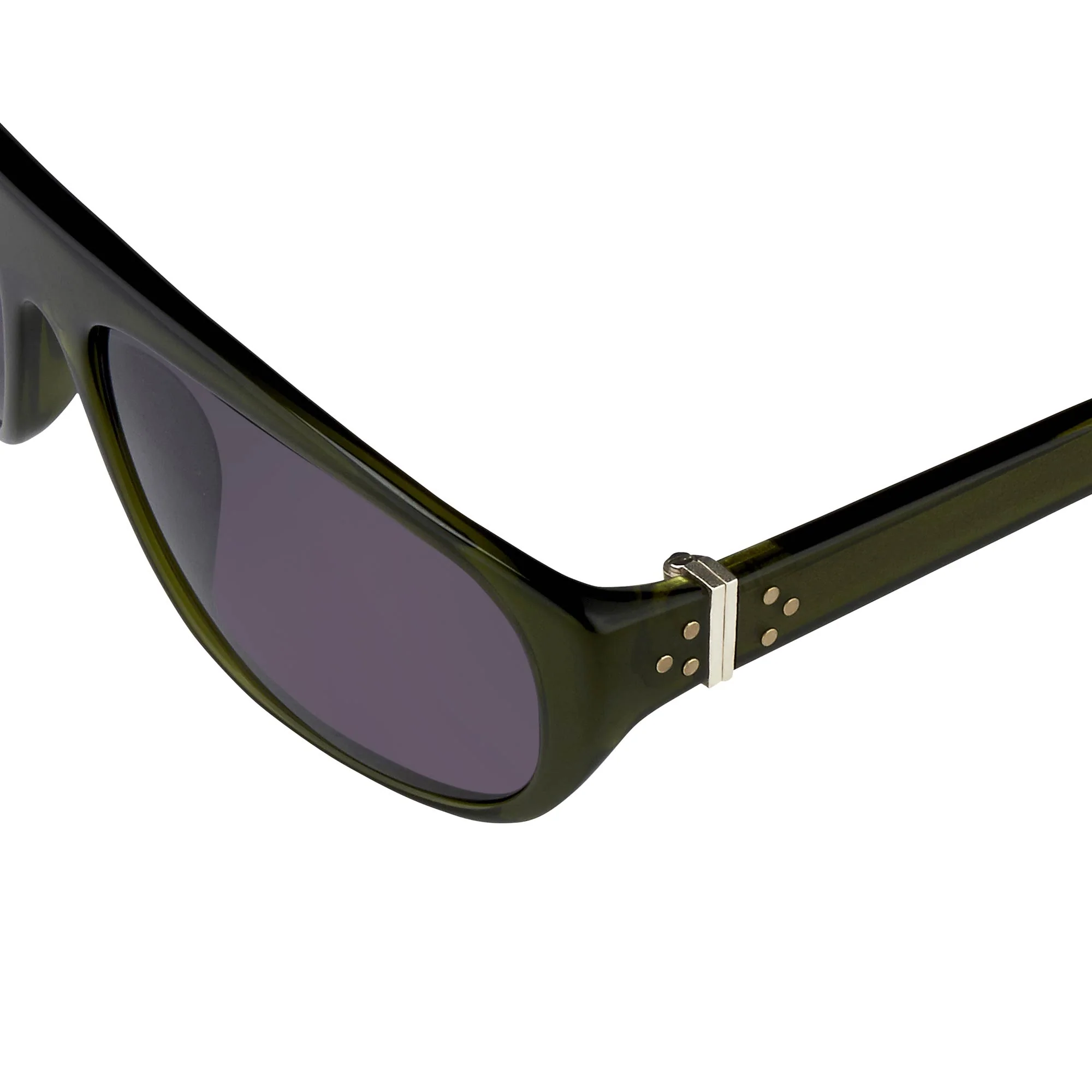 Ann Demeulemeester Men's Sunglasses Flat Top Green and Purple - Image 3