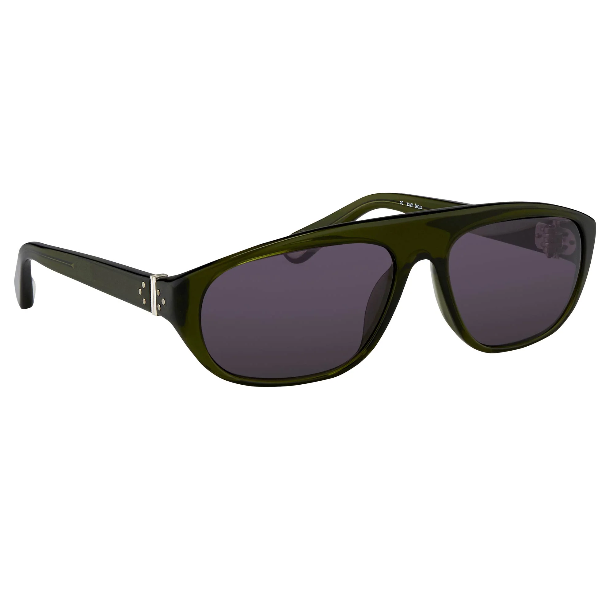 Ann Demeulemeester Men's Sunglasses Flat Top Green and Purple - Image 4