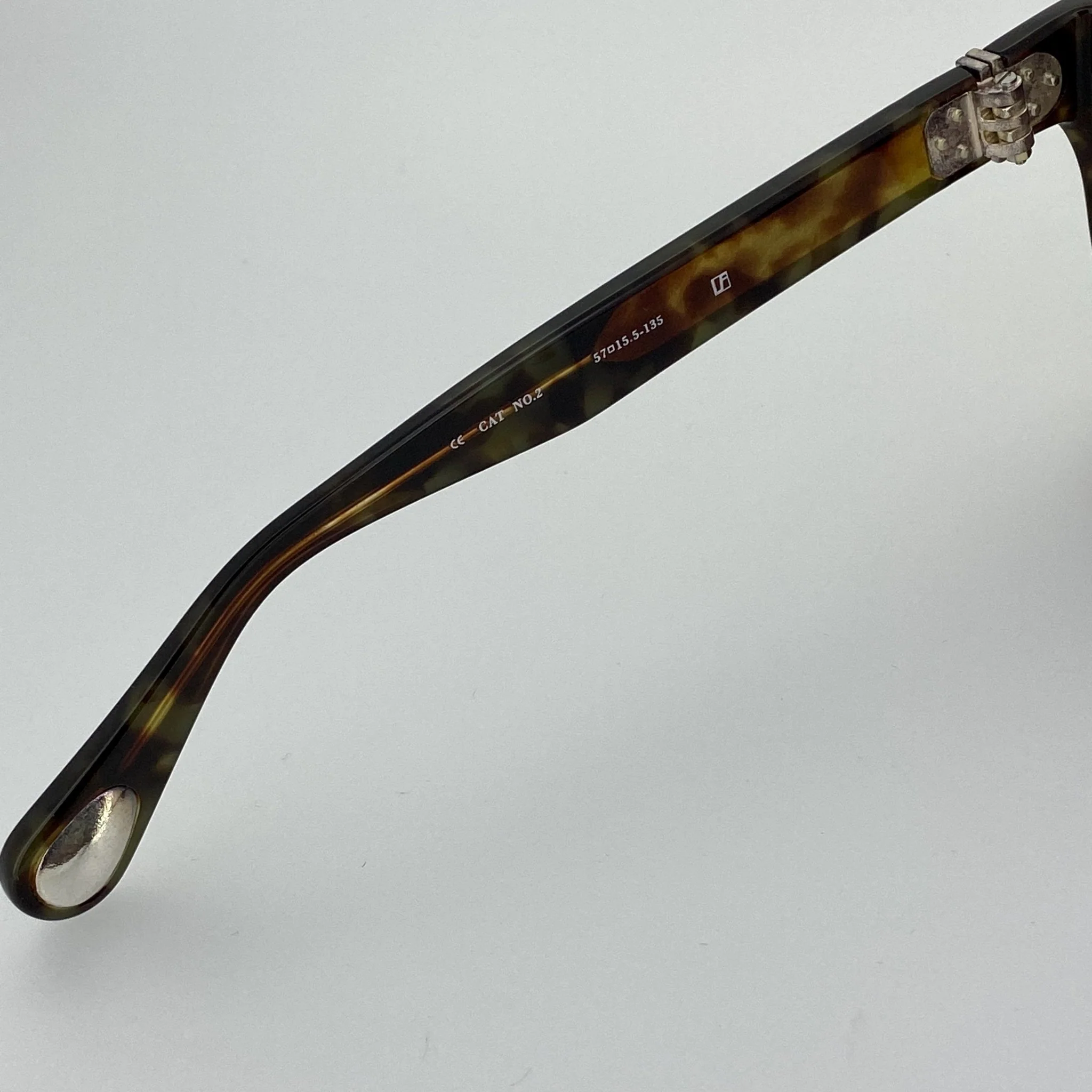 Ann Demeulemeester Sunglasses Flat Top Black and Brown - Image 12