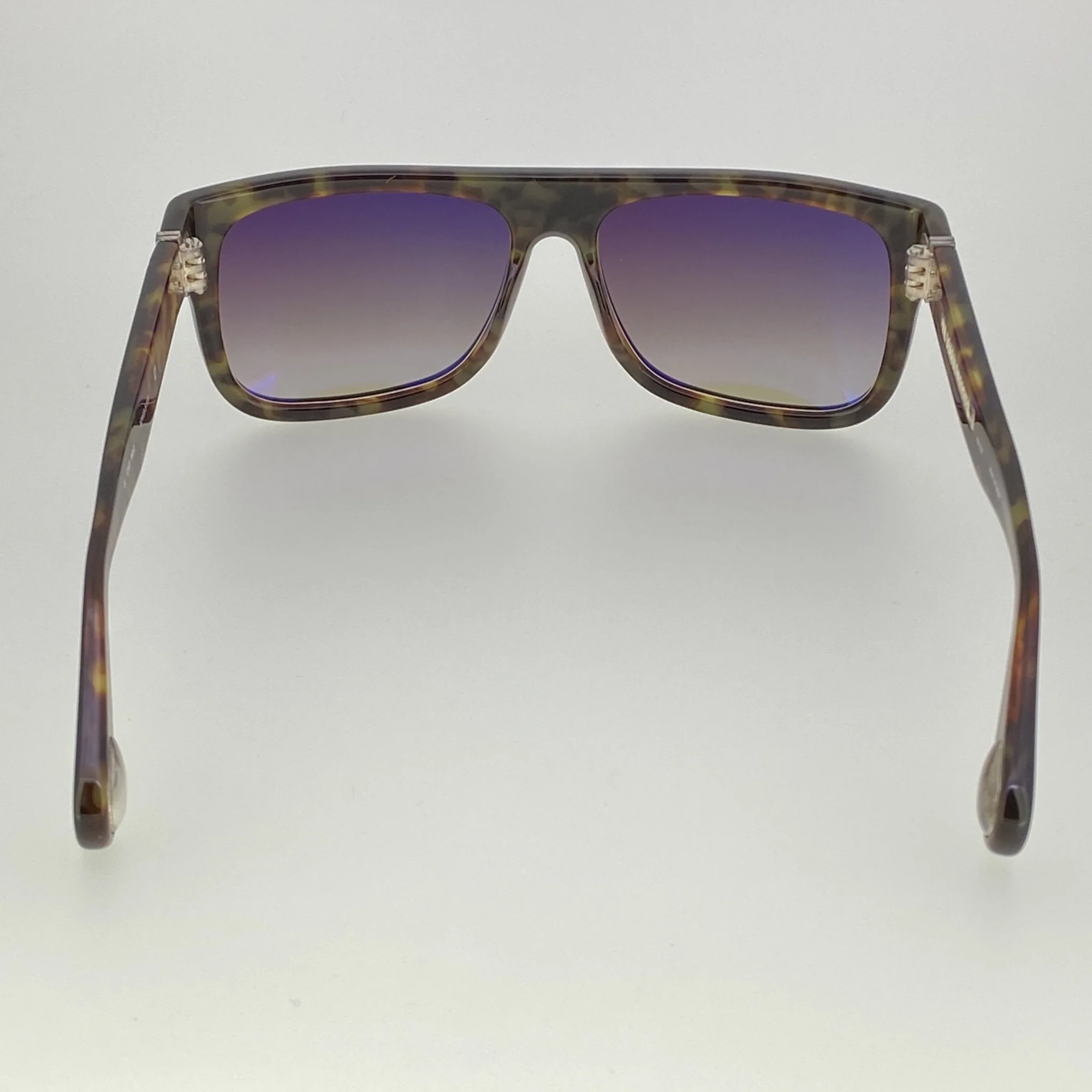 Ann Demeulemeester Sunglasses Flat Top Black and Brown - Image 5
