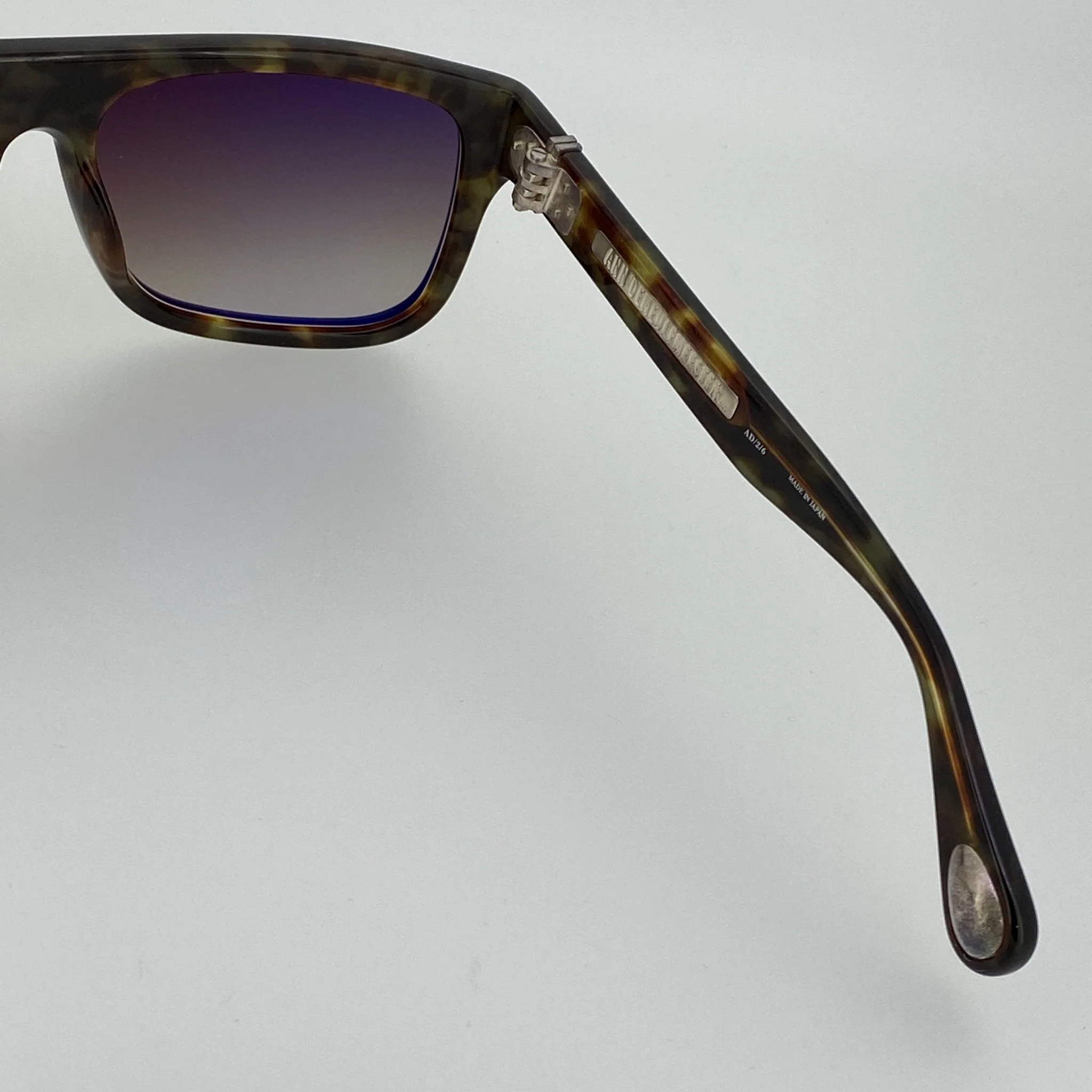 Ann Demeulemeester Sunglasses Flat Top Black and Brown - Image 7