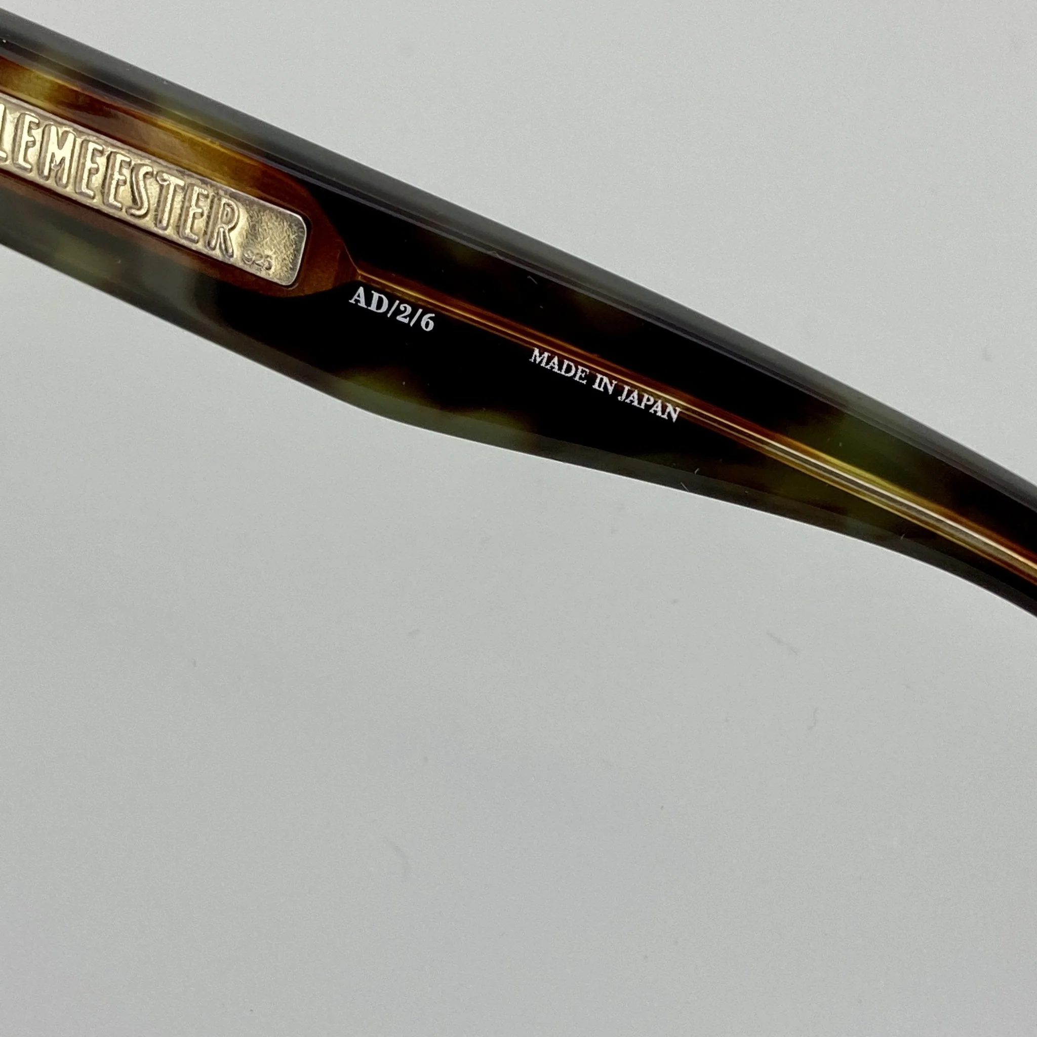 Ann Demeulemeester Sunglasses Flat Top Black and Brown - Image 9