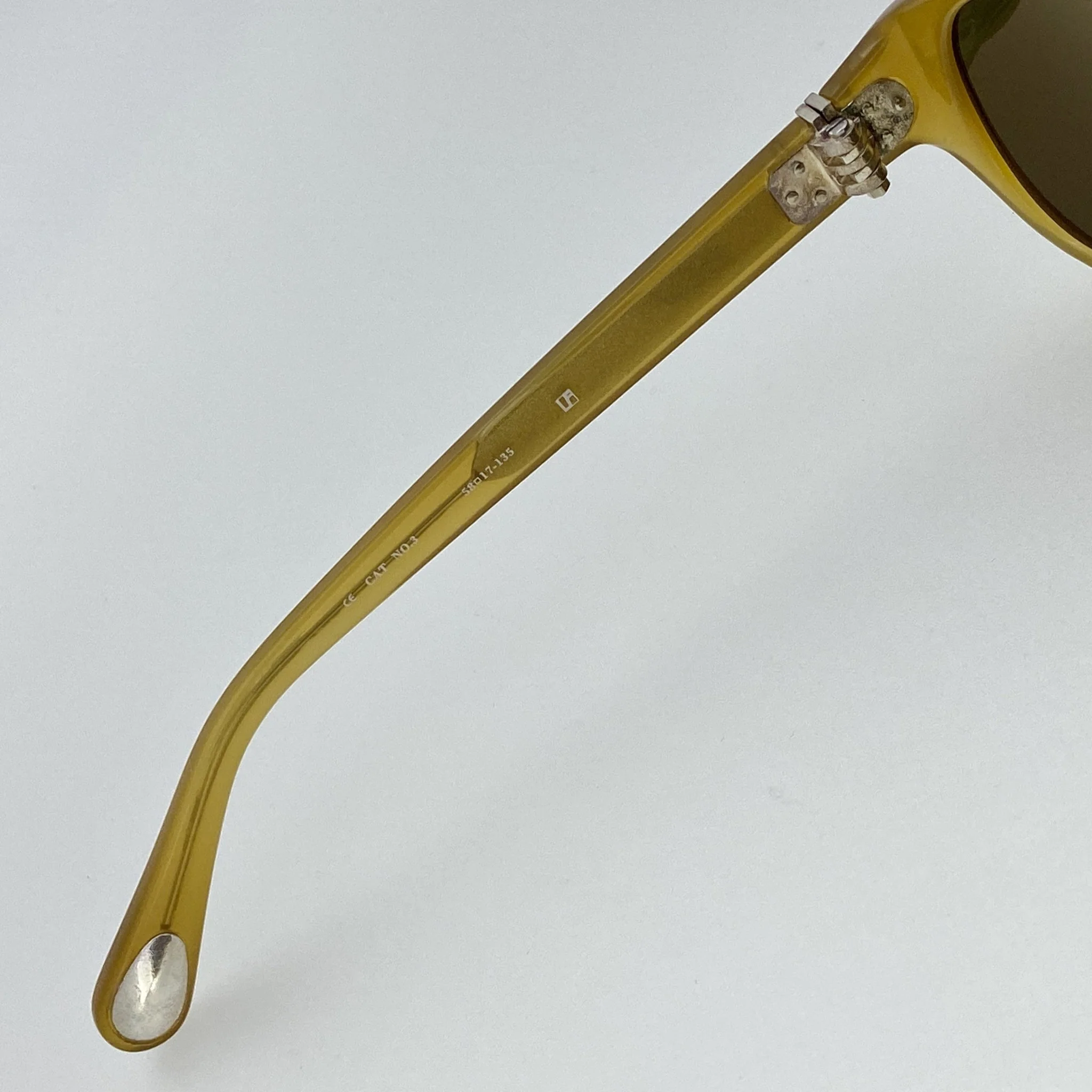 Ann Demeulemeester Sunglasses Flat Top Orange and Green - Image 10