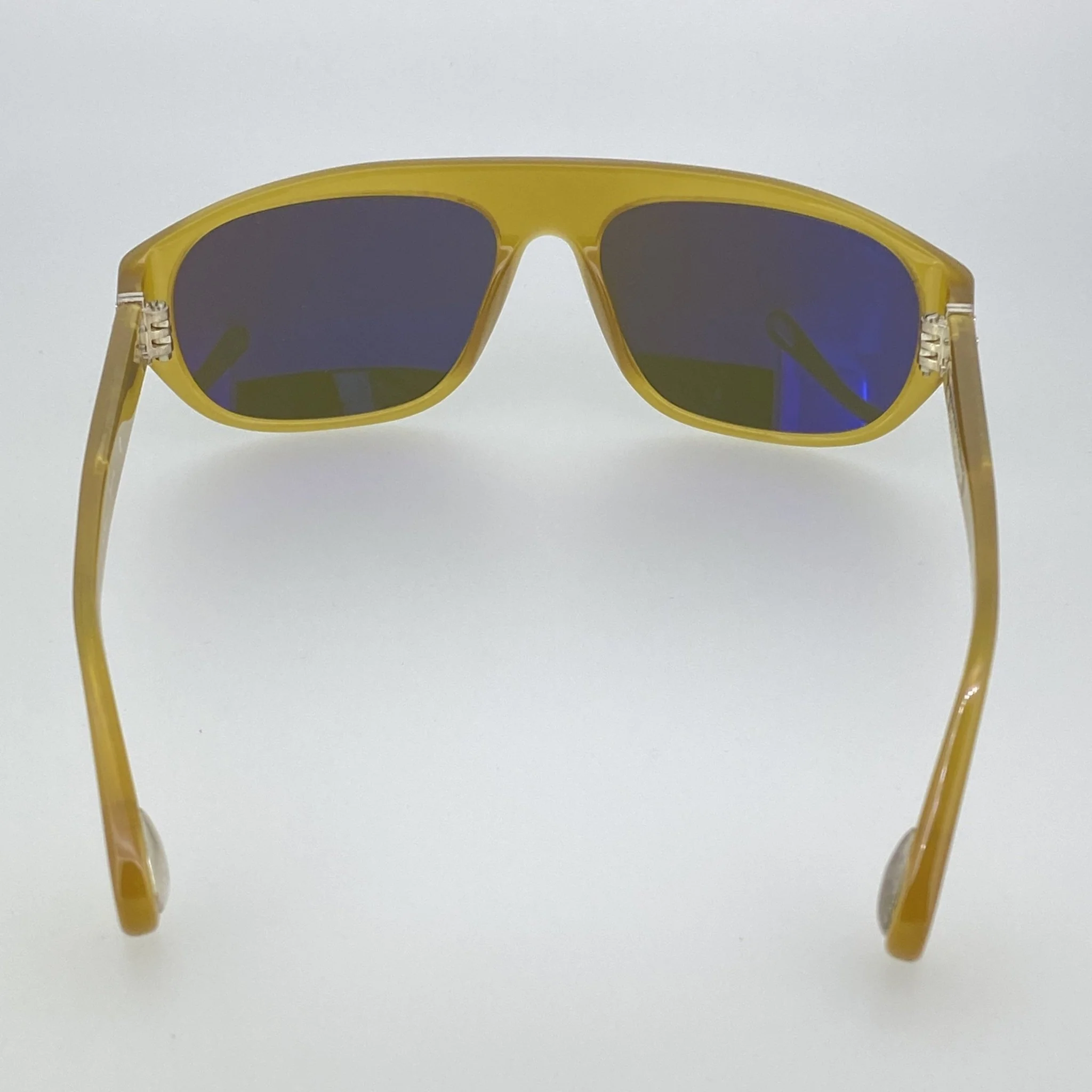 Ann Demeulemeester Sunglasses Flat Top Orange and Green - Image 5