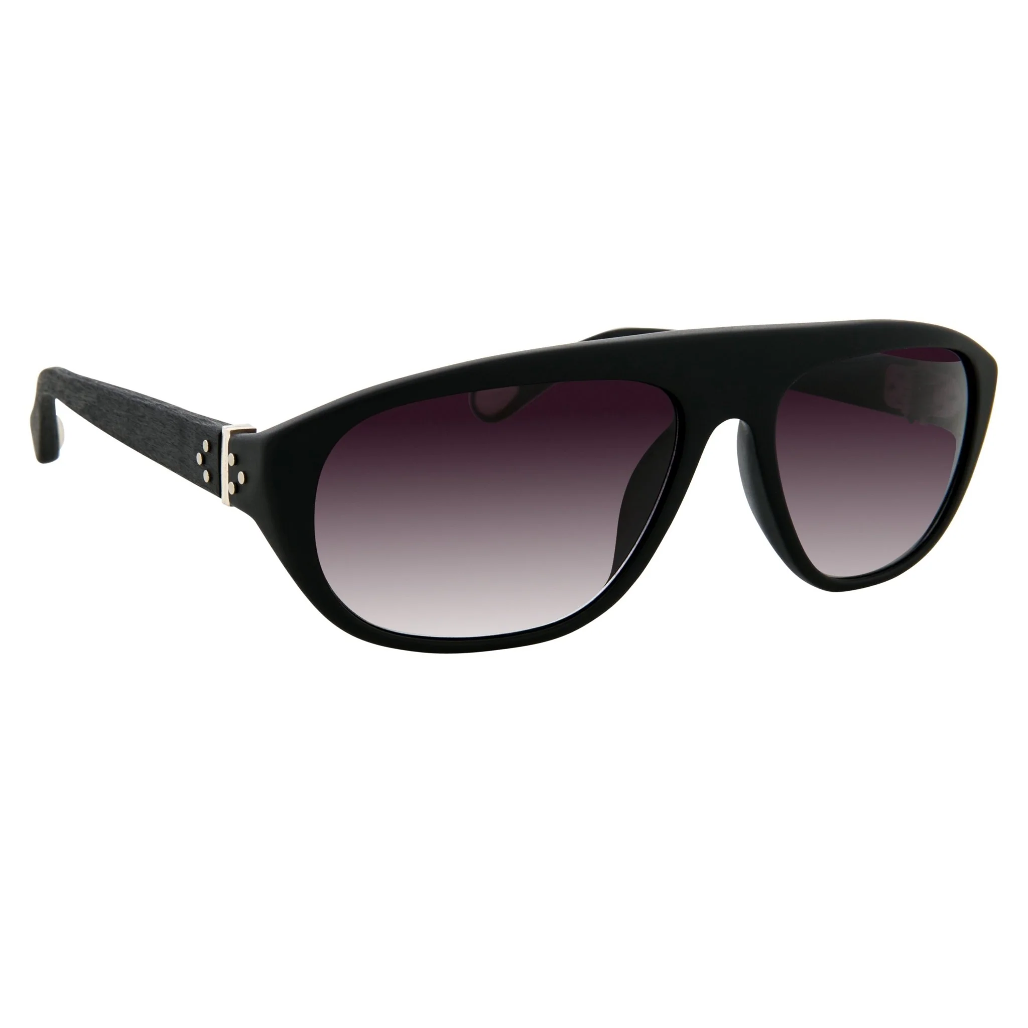 Ann Demeulemeester Men's Sunglasses Flat Top Matte Black and Grey - Image 3