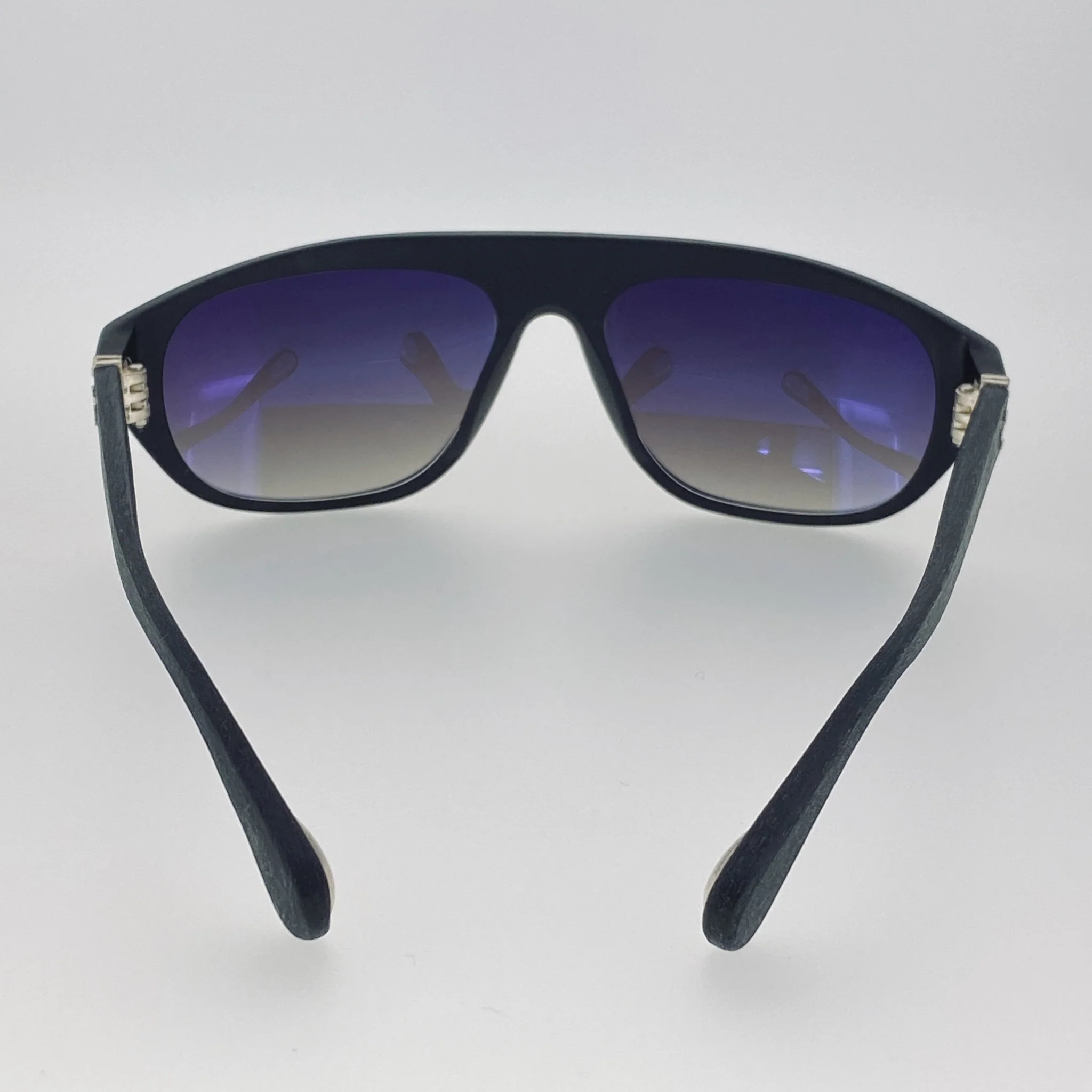 Ann Demeulemeester Men's Sunglasses Flat Top Matte Black and Grey - Image 7