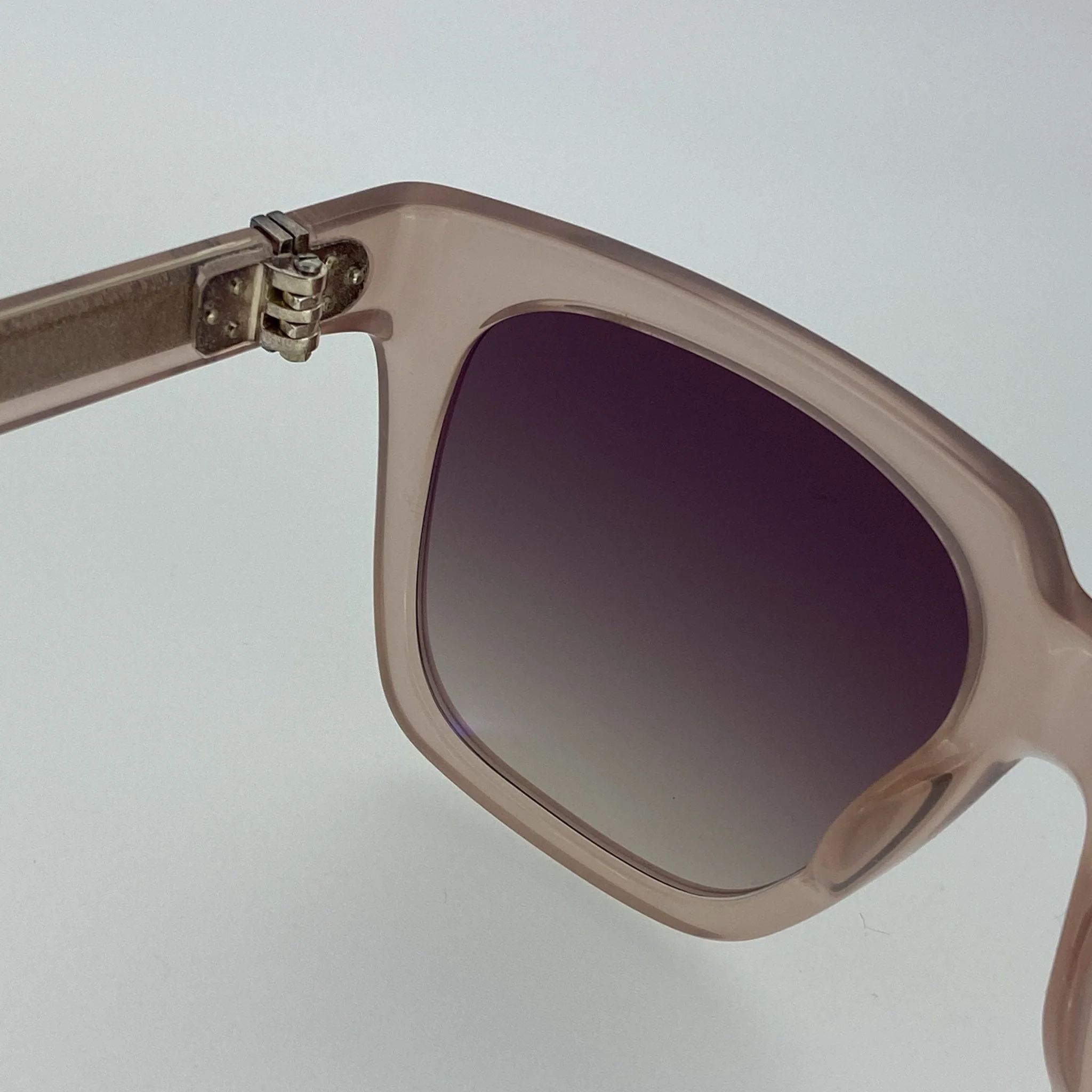 Ann Demeulemeester Sunglasses Oversized Blush Pink and Brown - Image 11