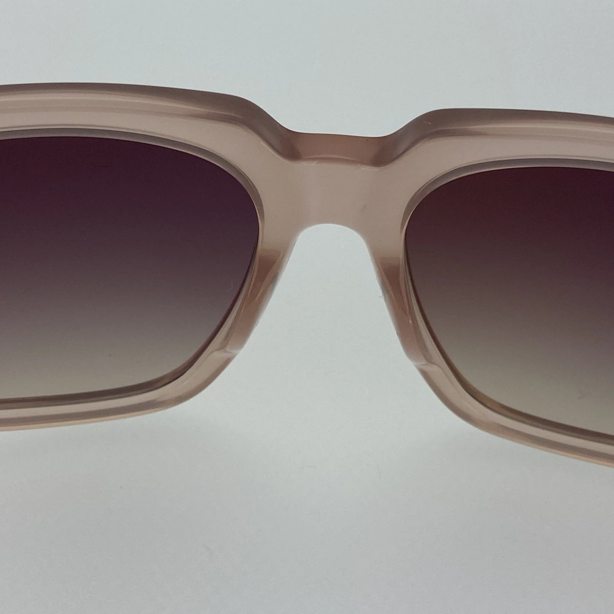 Ann Demeulemeester Sunglasses Oversized Blush Pink and Brown - Image 12