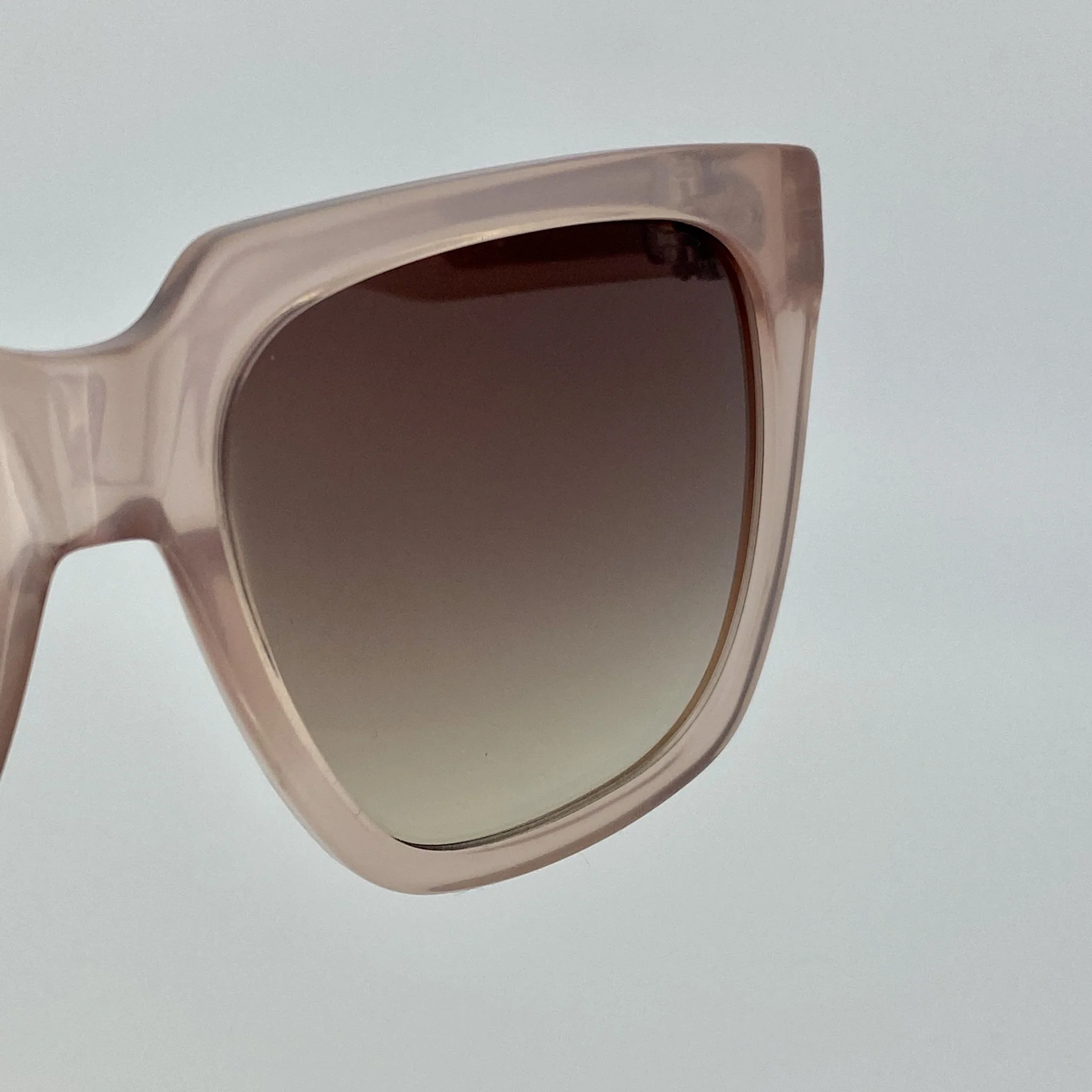 Ann Demeulemeester Sunglasses Oversized Blush Pink and Brown - Image 14