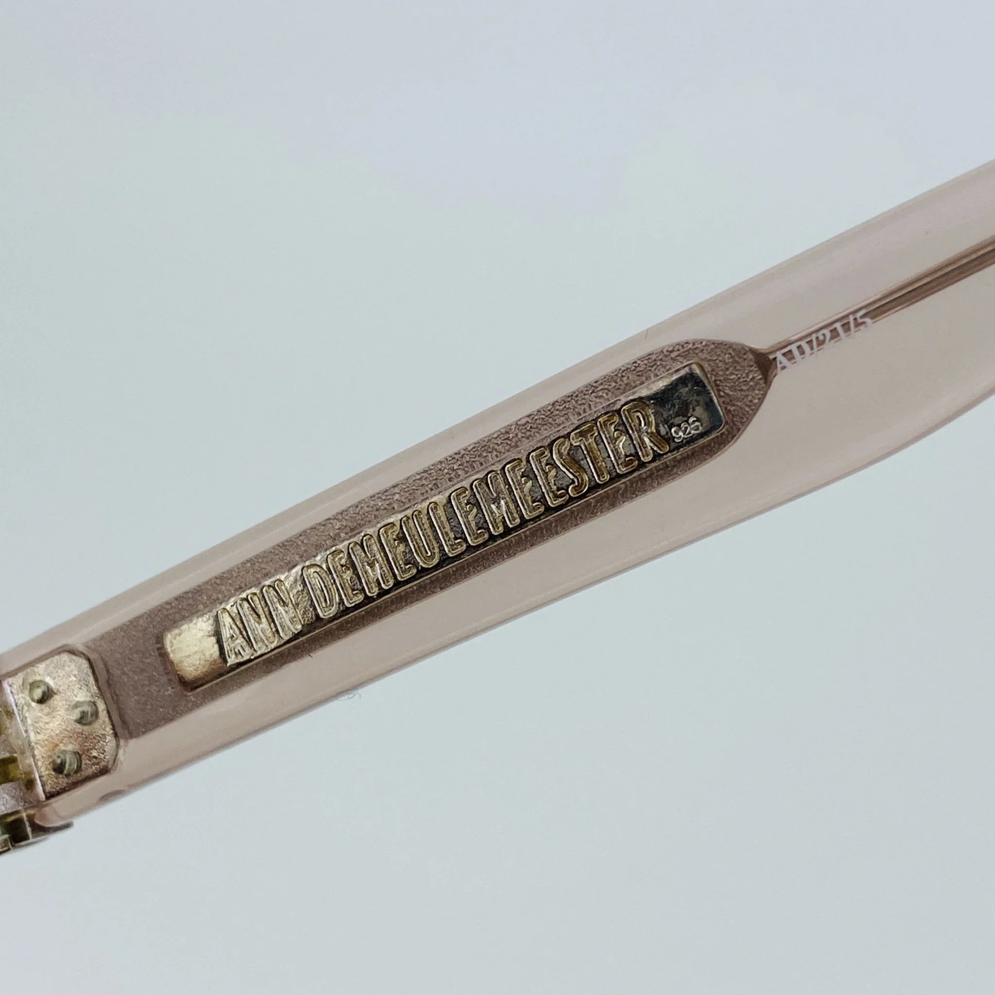 Ann Demeulemeester Sunglasses Oversized Blush Pink and Brown - Image 15