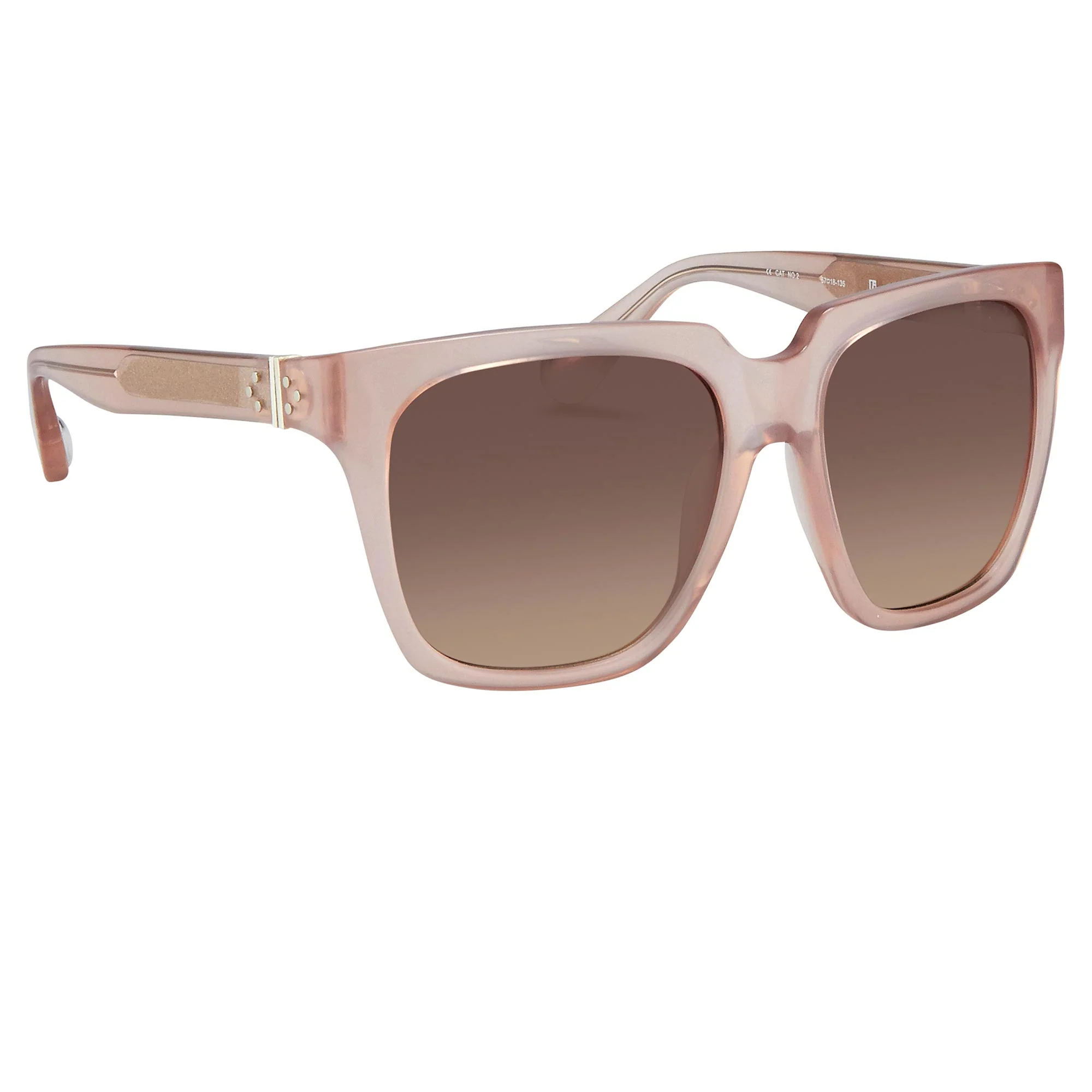 Ann Demeulemeester Sunglasses Oversized Blush Pink and Brown - Image 3