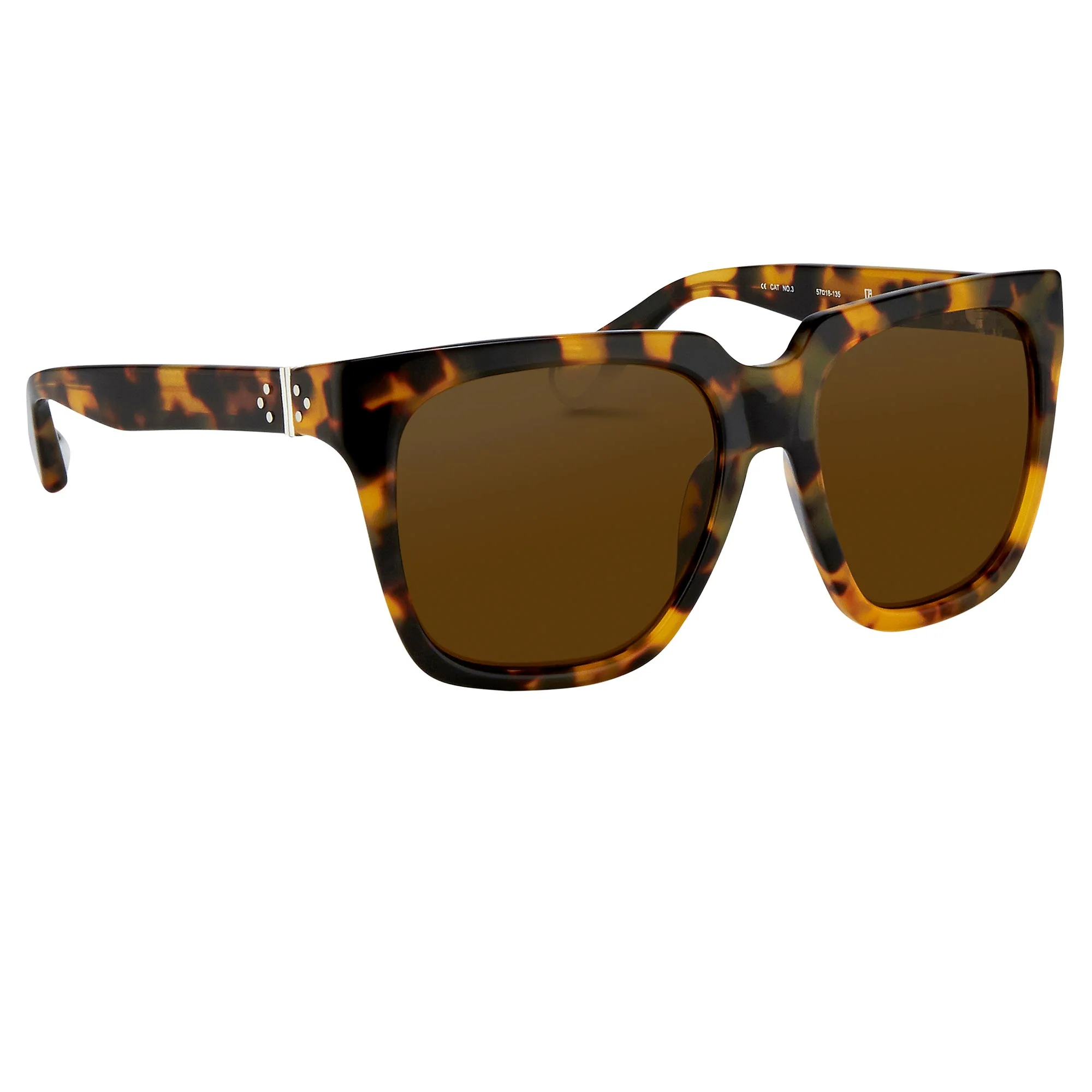 Ann Demeulemeester Sunglasses Oversized Tortoise Shell and Brown - Image 4