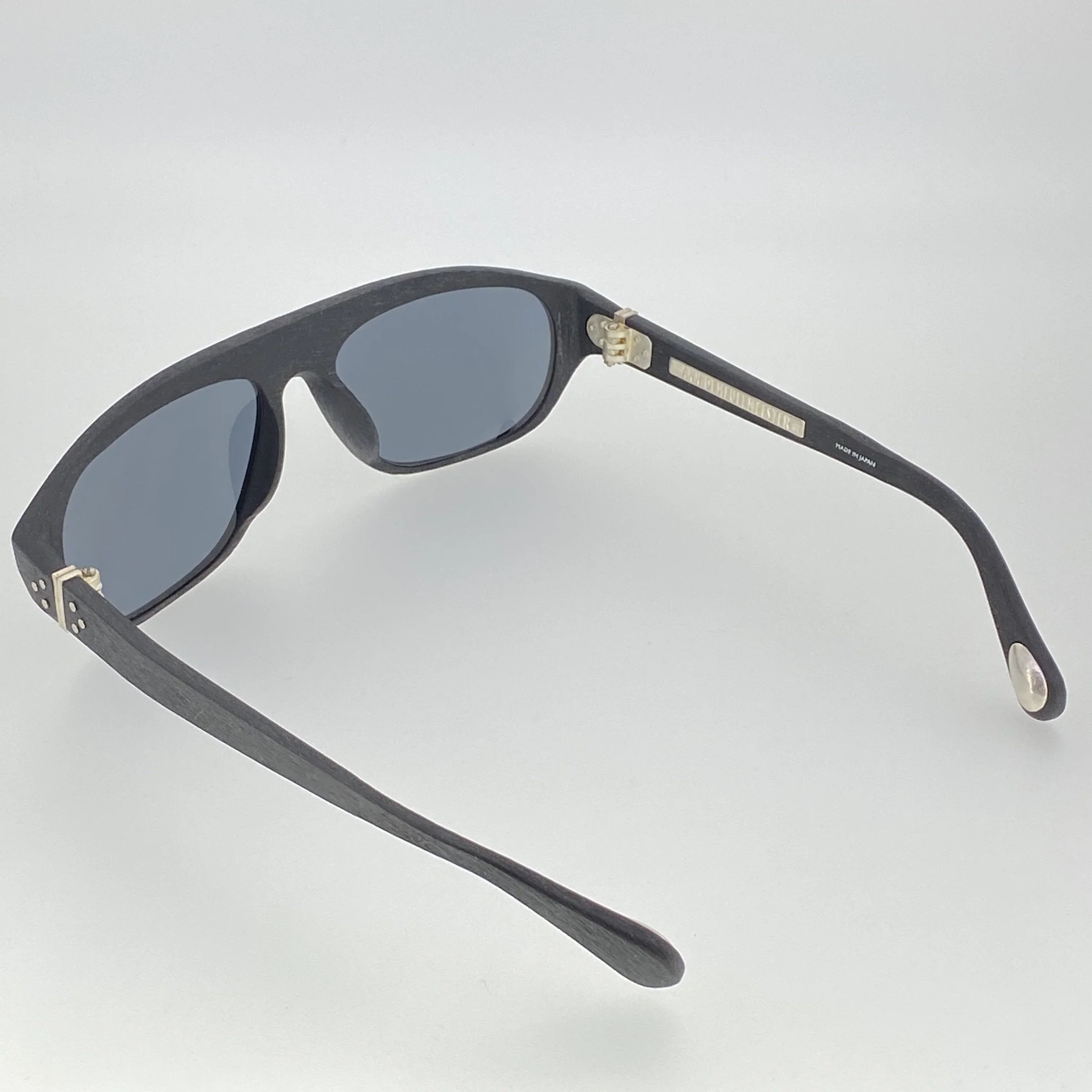Ann Demeulemeester Men's Sunglasses Flat Top Black and Grey Mirror - Image 10