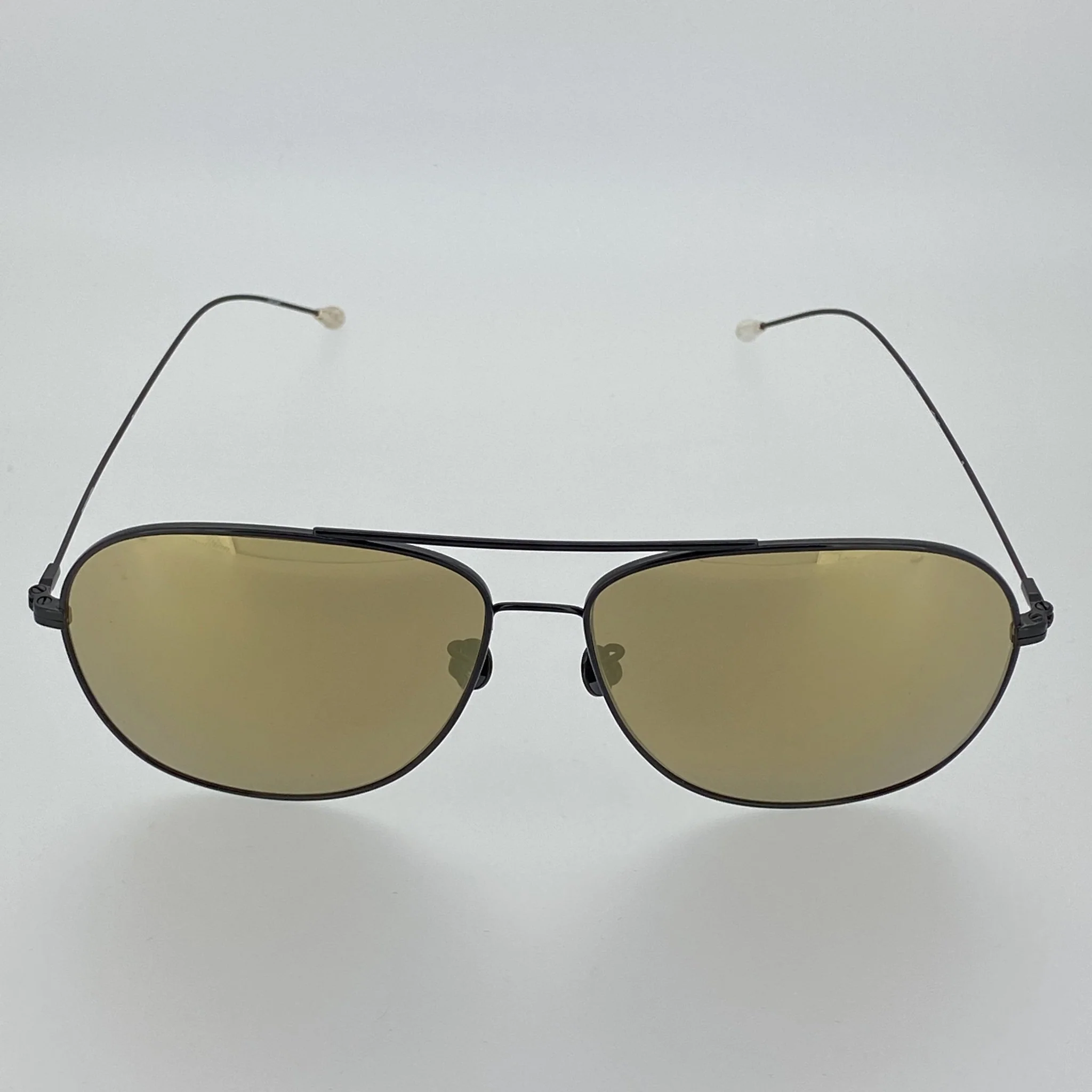 Ann Demeulemeester Sunglasses Black with Silver Tips and Bronze - Image 9
