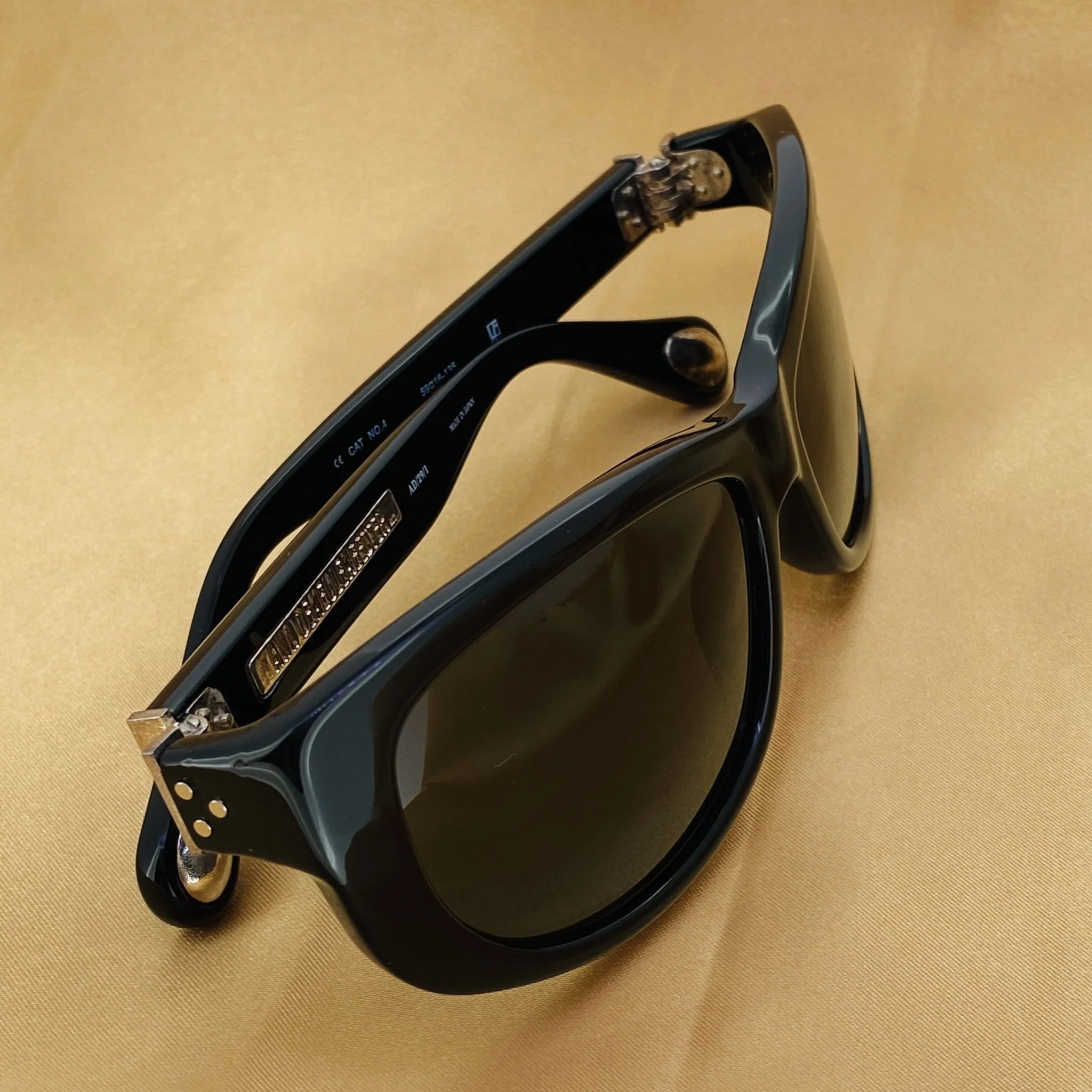 Ann Demeulemeester Sunglasses Cat Eye Black and Grey - Image 6