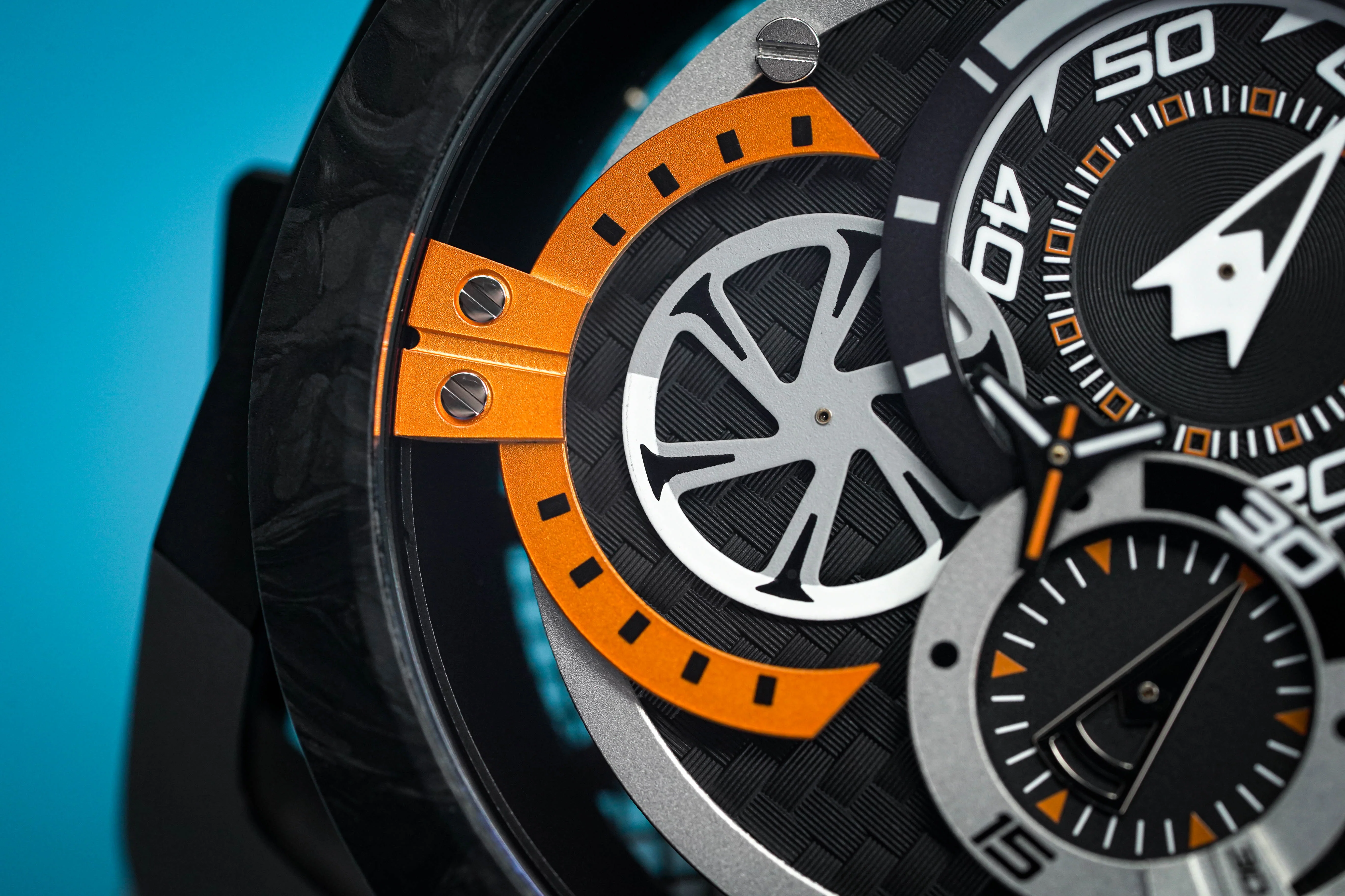 Mazzucato Reversible Watch Monza Orange Carbon - Image 22