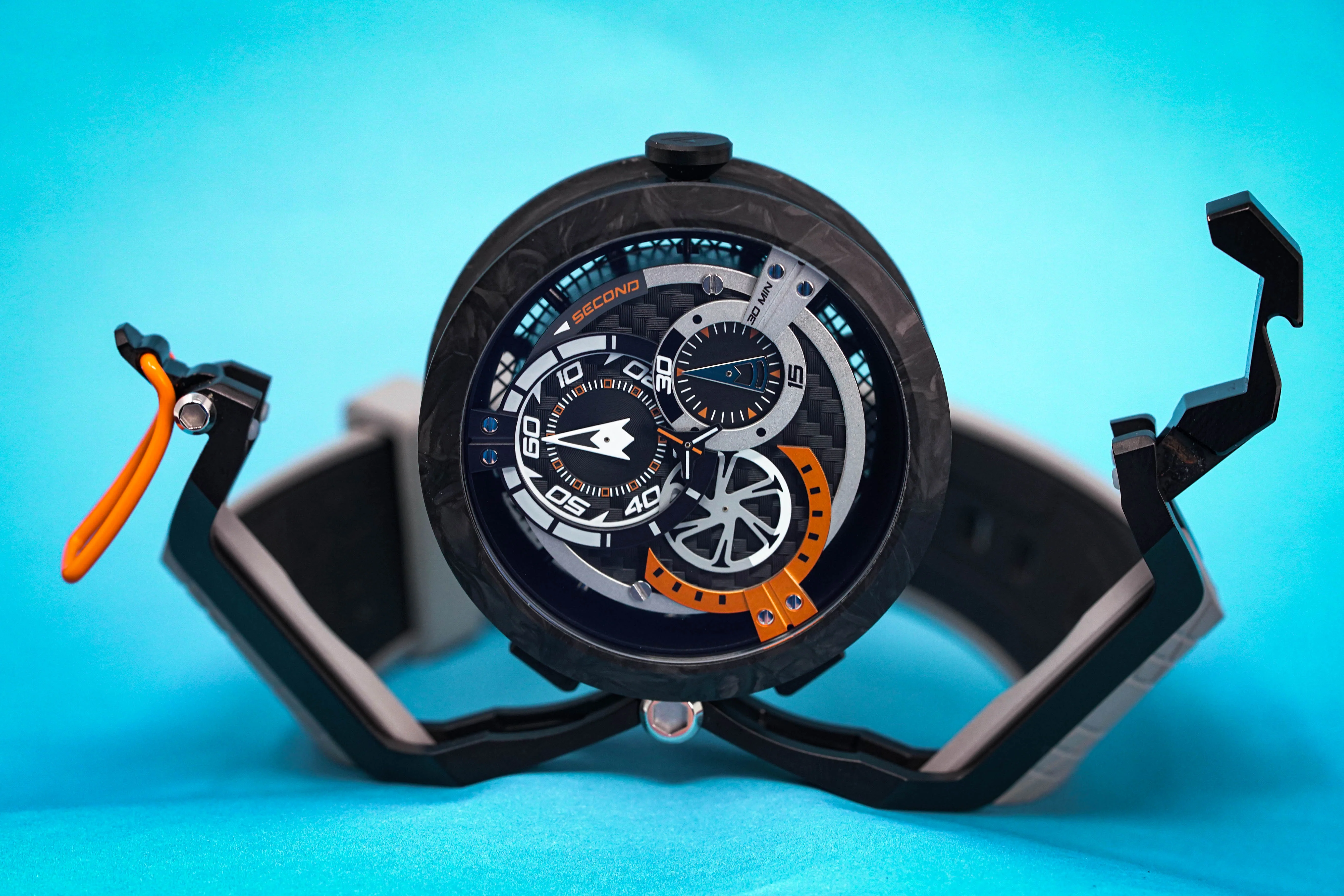 Mazzucato Reversible Watch Monza Orange Carbon - Image 3