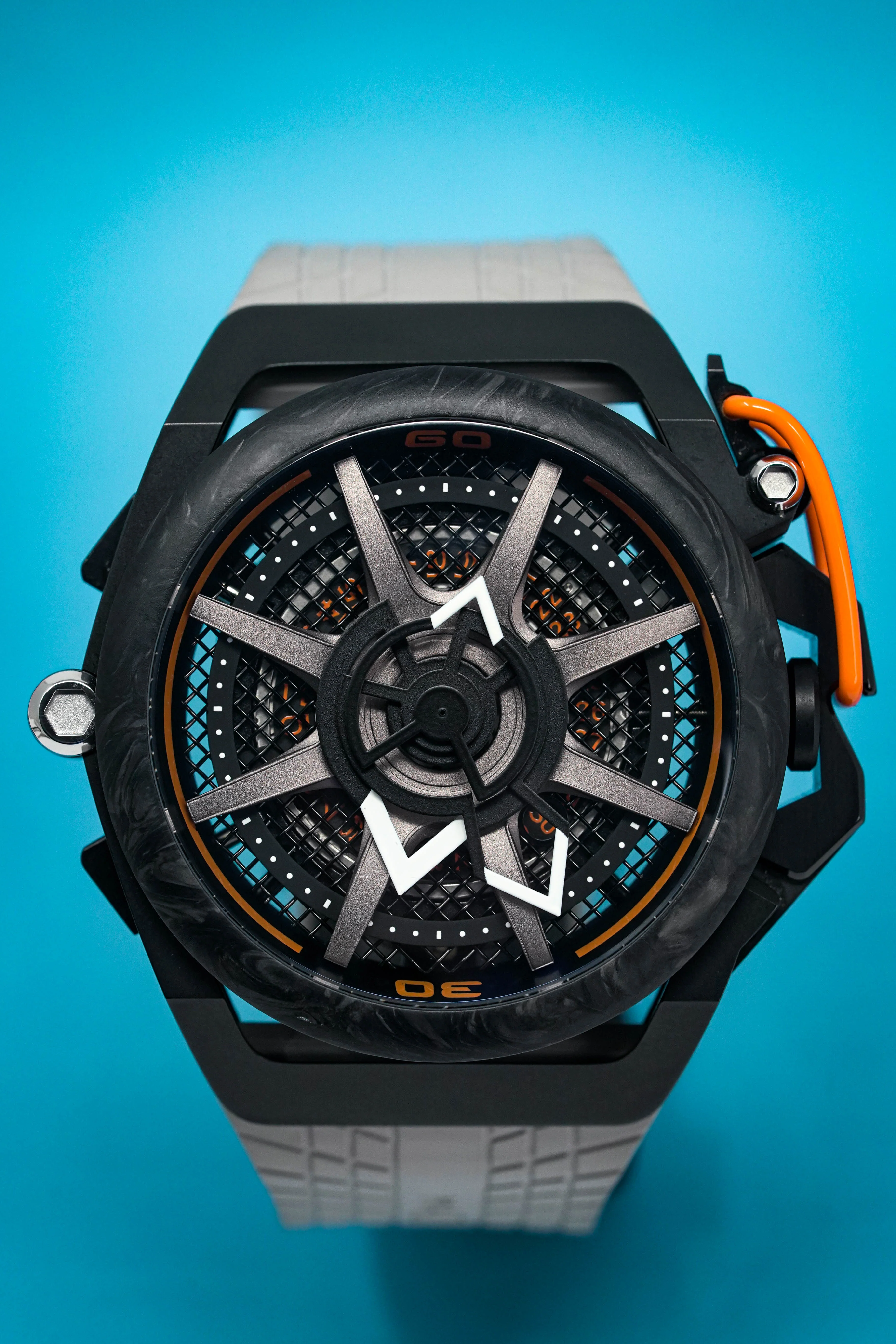 Mazzucato Reversible Watch Monza Orange Carbon - Image 5
