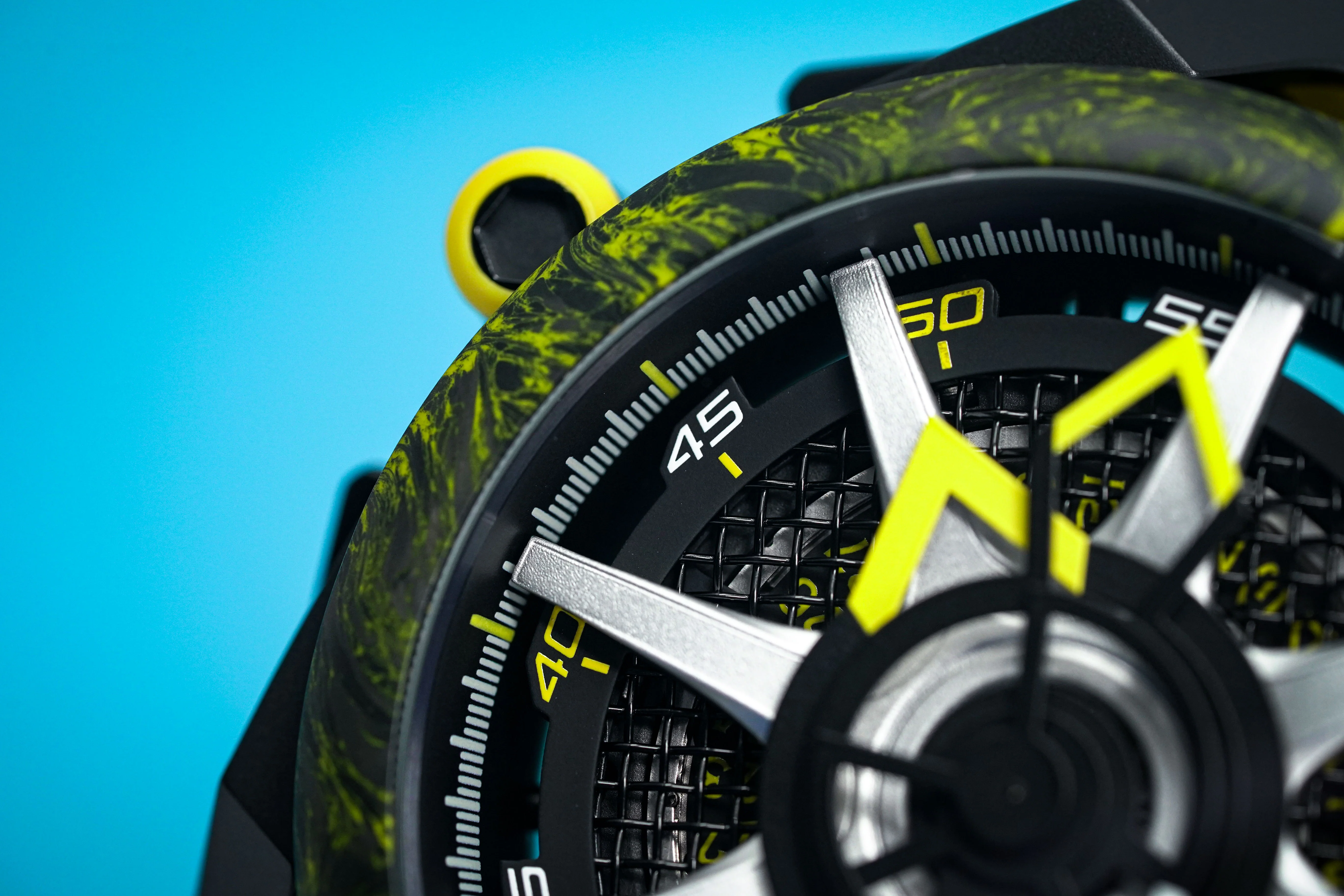 Mazzucato Reversible Watch Monza Yellow Carbon - Image 16