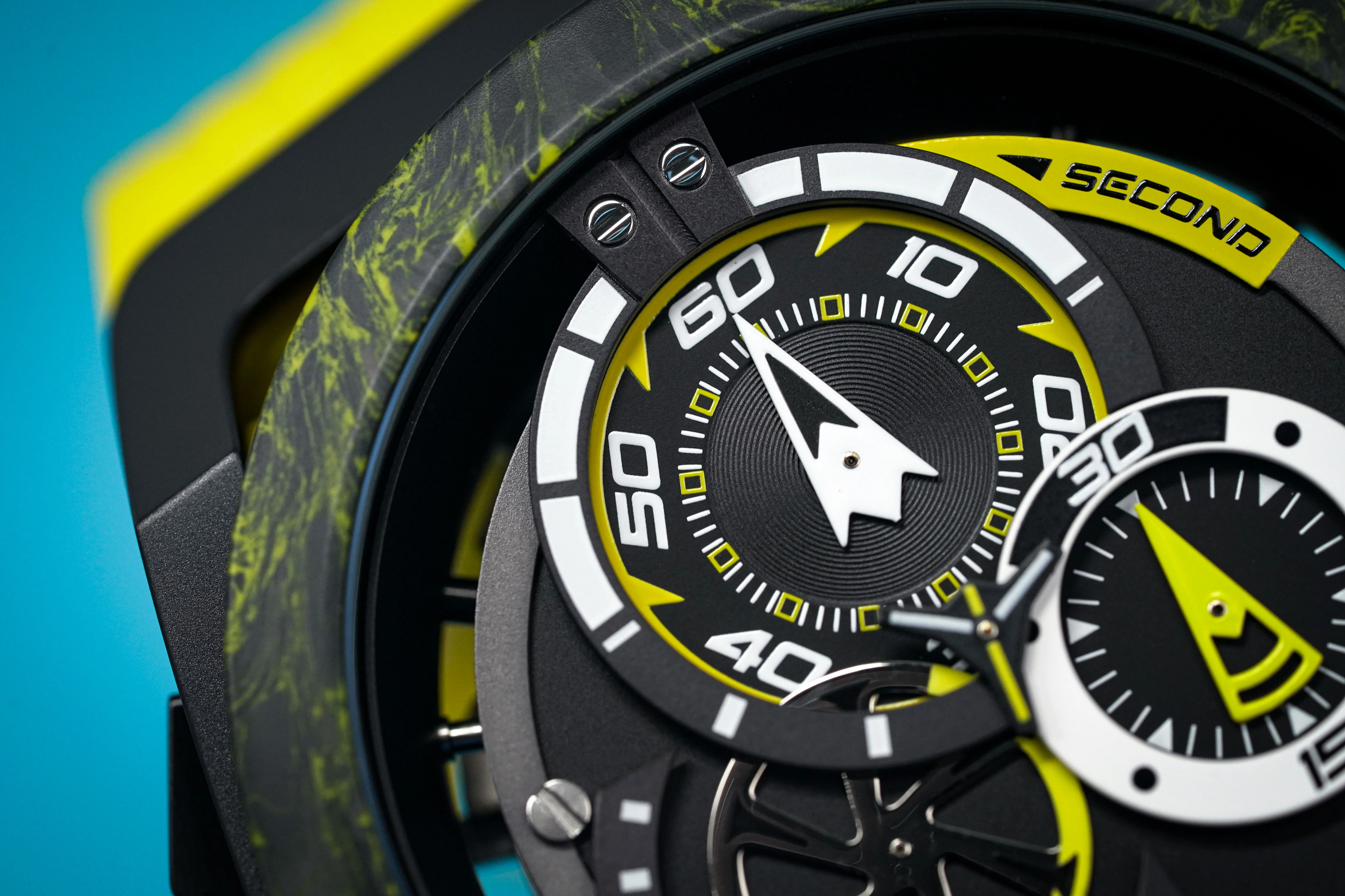 Mazzucato Reversible Watch Monza Yellow Carbon - Image 22