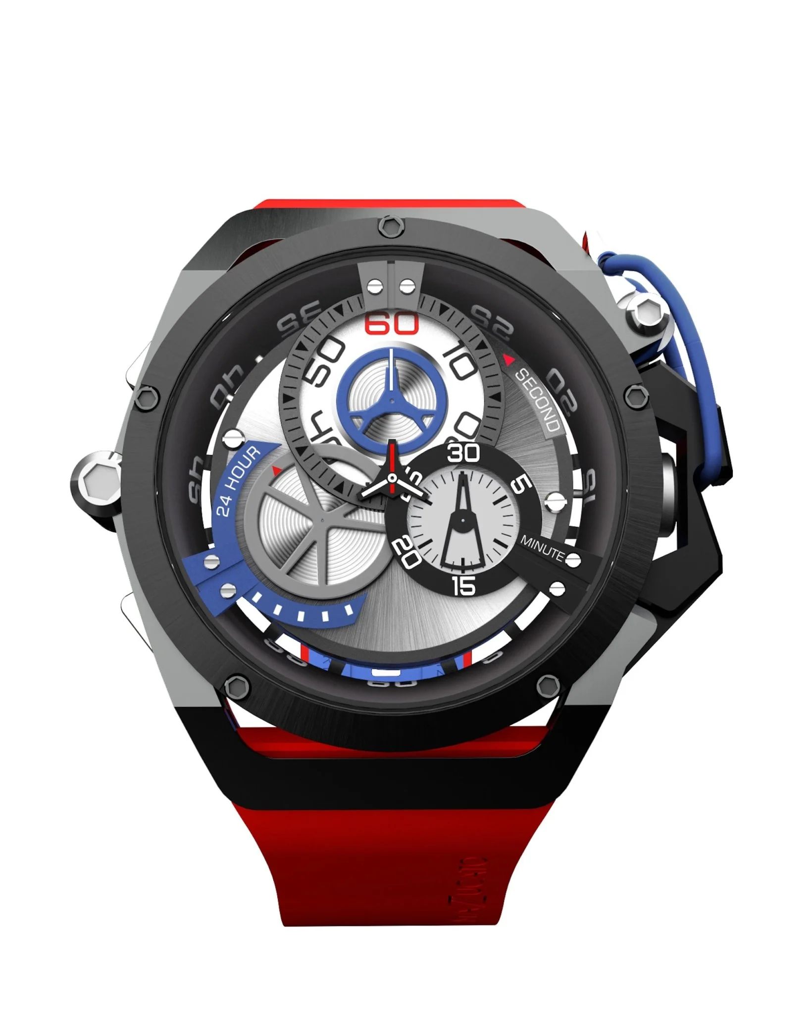 Mazzucato Reversible Watch RIM Red - Image 8