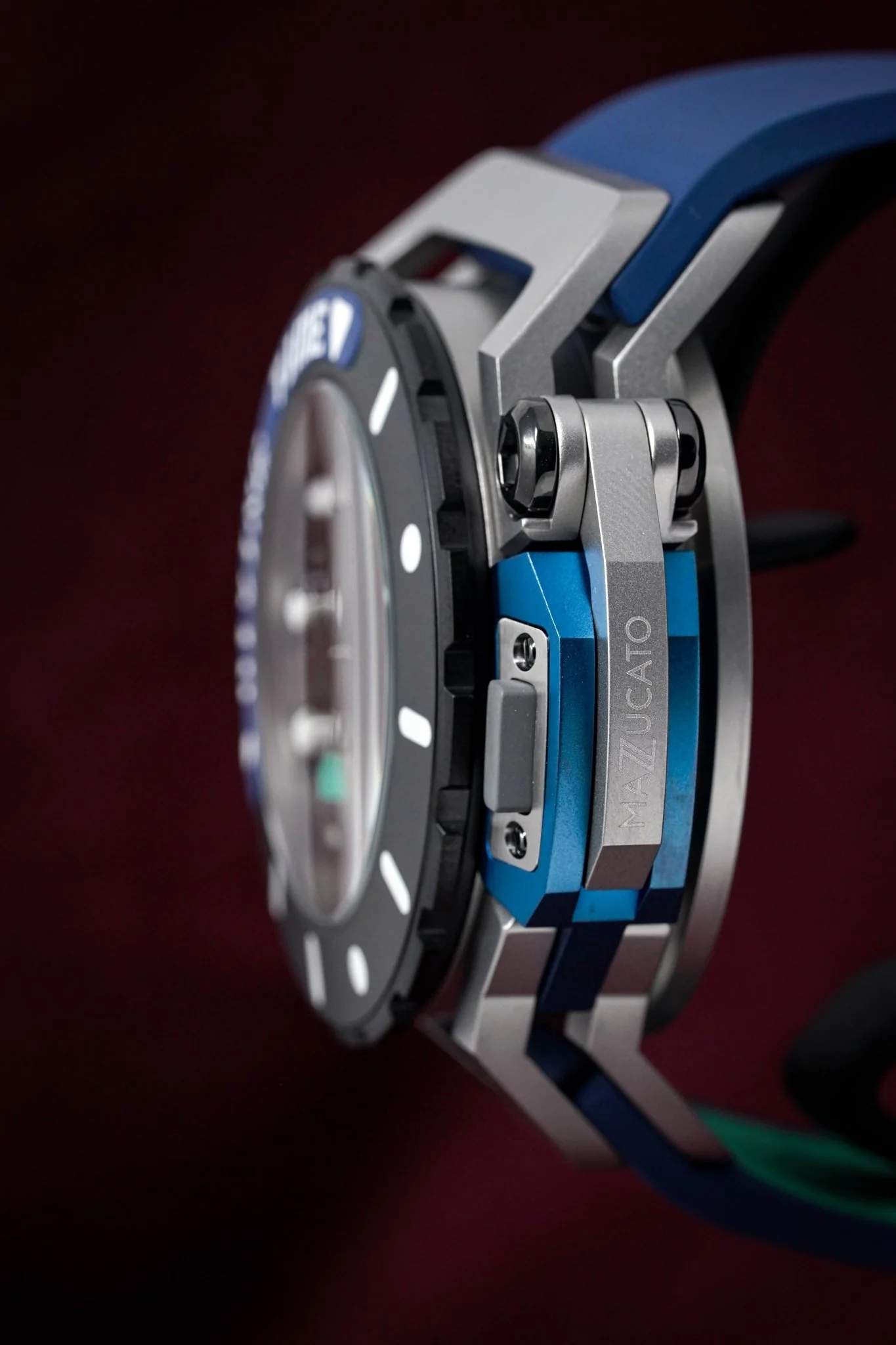 Mazzucato Automatic reversible Watch Scuba Blue Green - Image 5