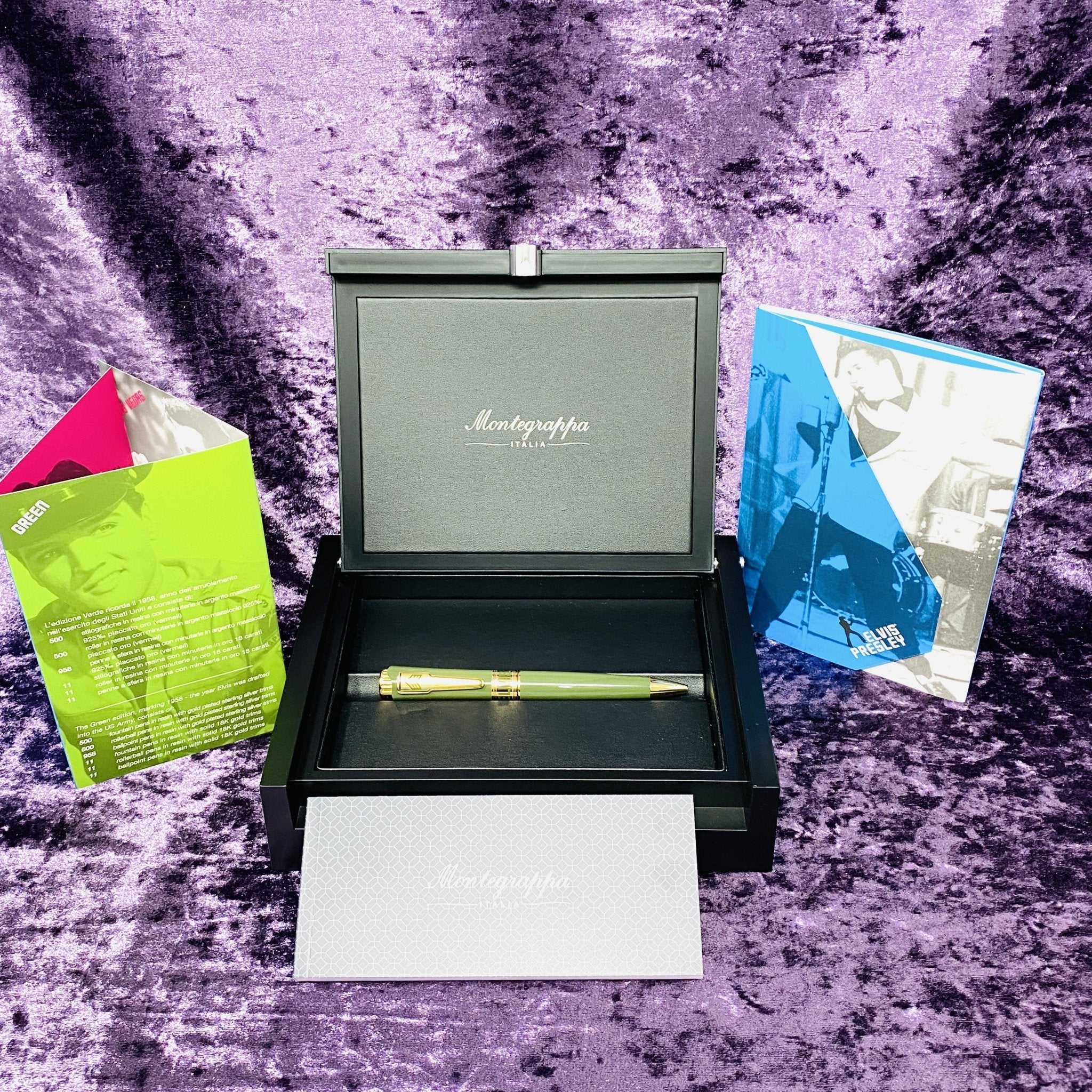 Montegrappa Pen Icons Elvis Presley Ballpoint Pen Green - Image 5