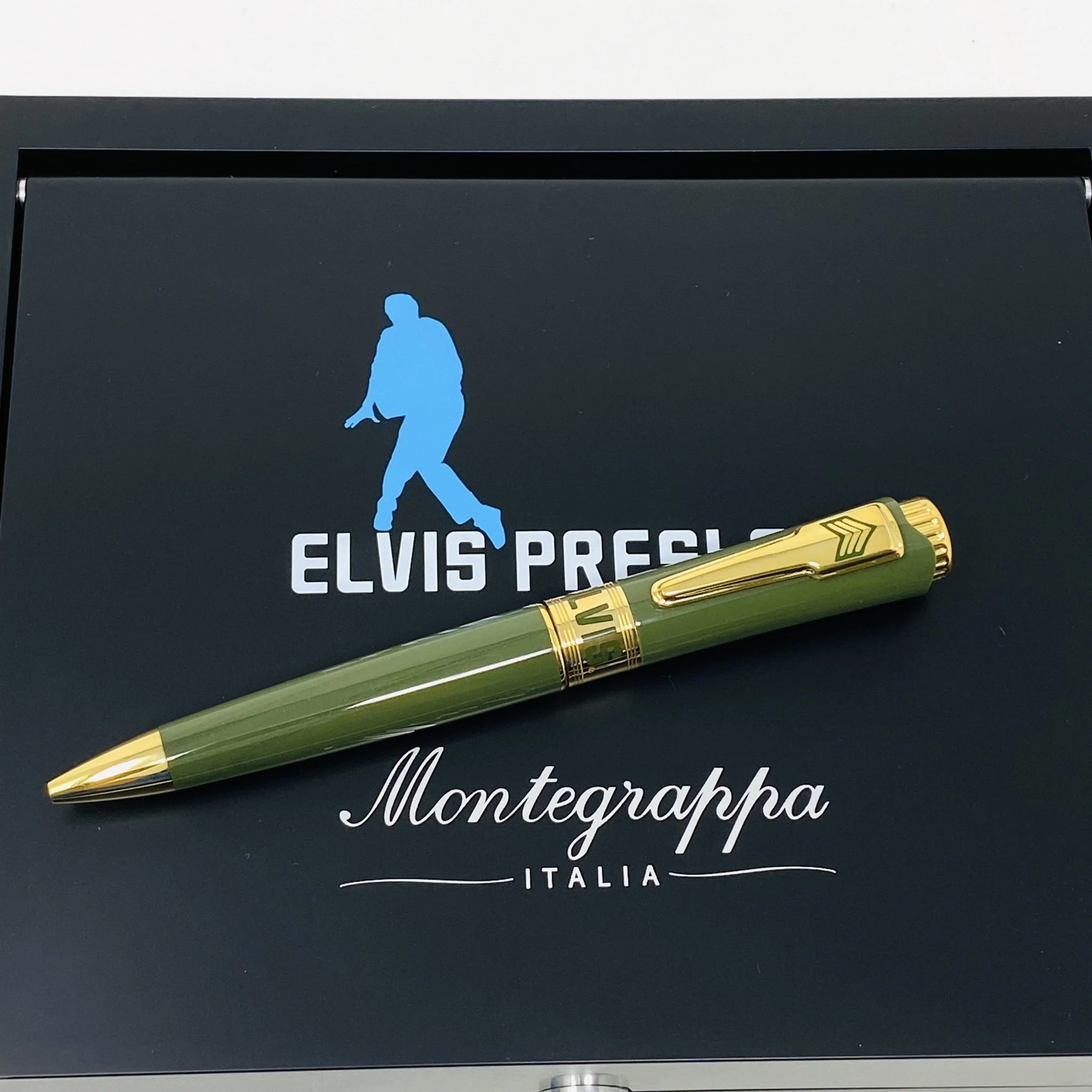 Montegrappa Pen Icons Elvis Presley Ballpoint Pen Green - Image 9